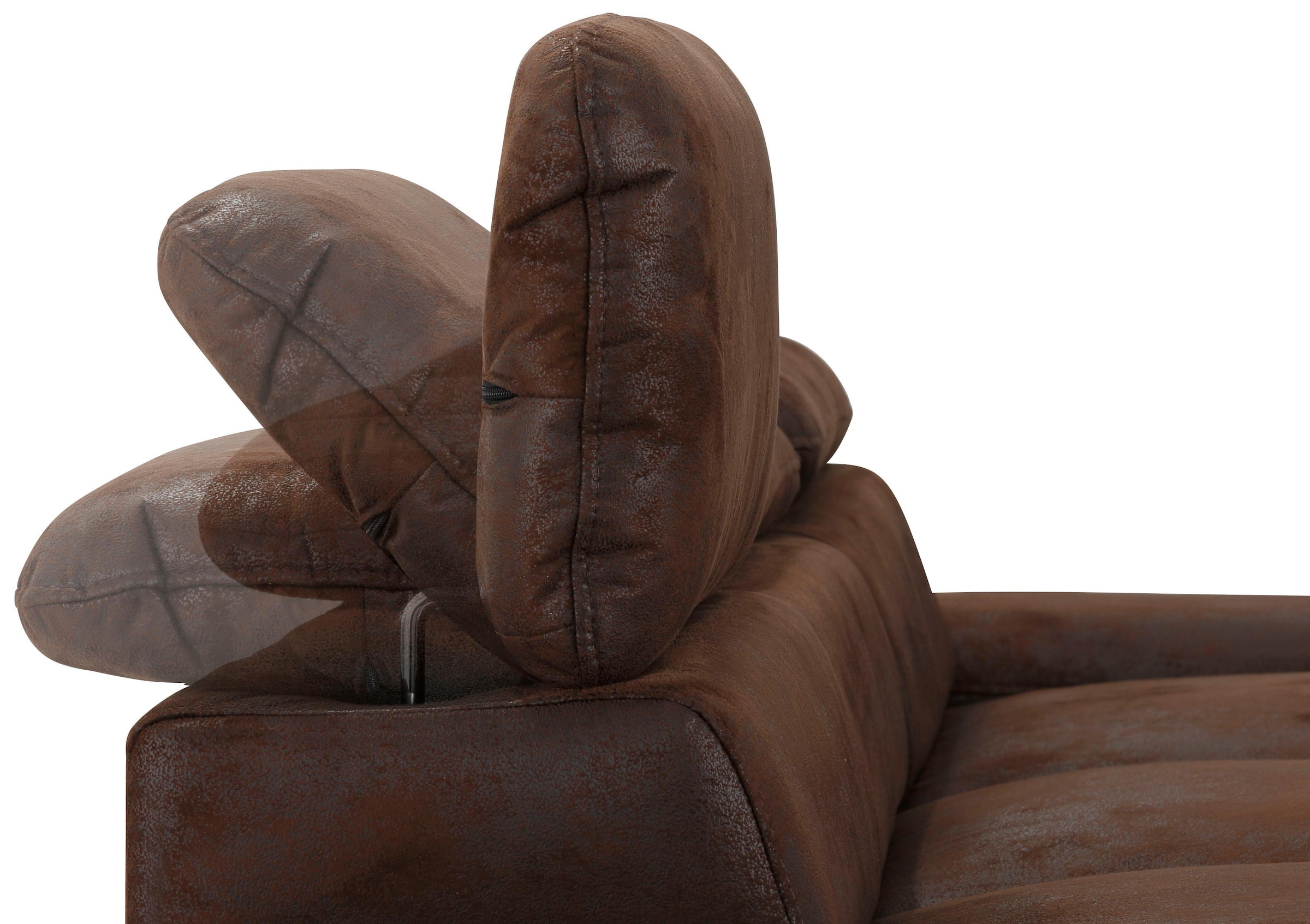 Home affaire Ecksofa »Alberto L-Form« mit Kopfteilverstellung, wahlweise mit Bettfunktion