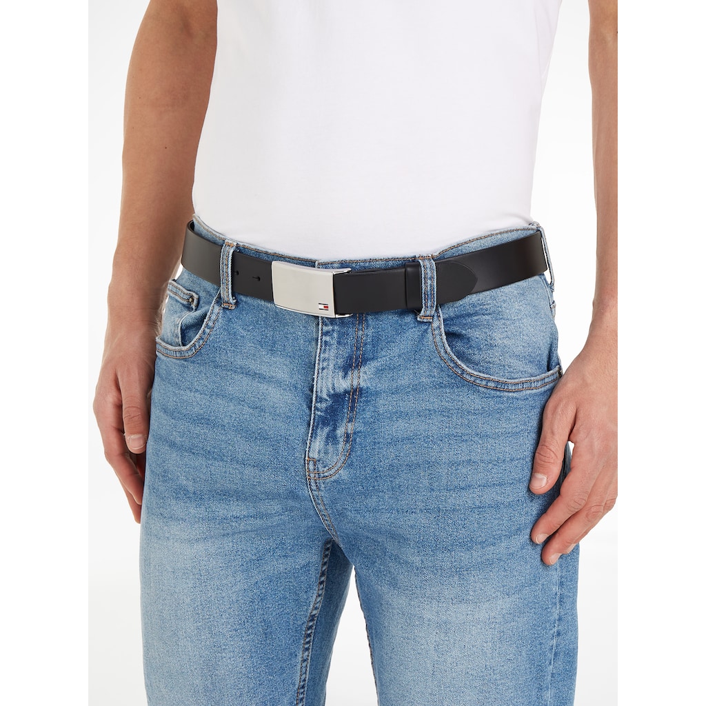 Tommy Hilfiger Koppelgürtel »Plaque Belt 3,5 cm«, individuell verstellbare Schnalle