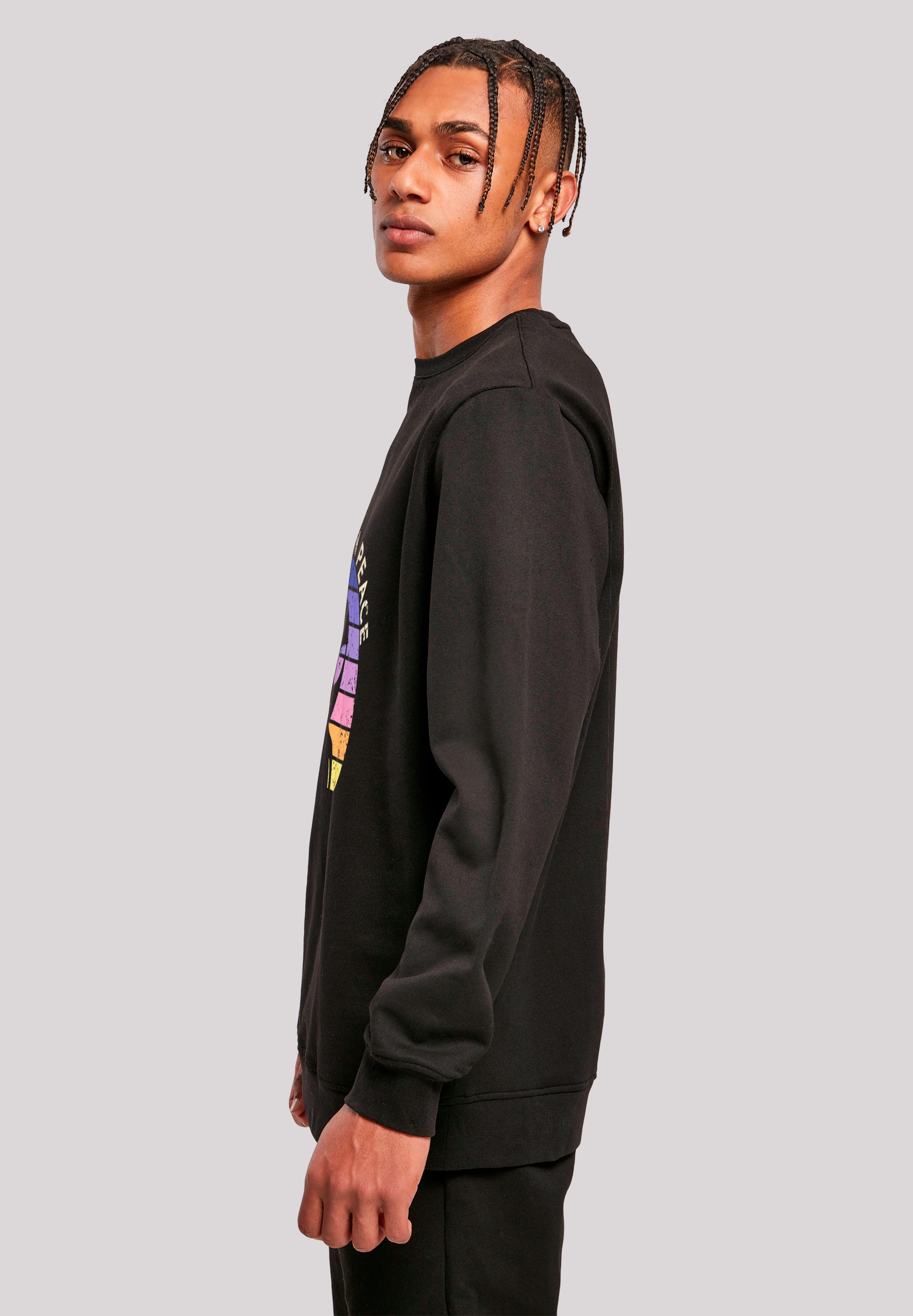 F4NT4STIC Sweatshirt »Alien Peace Sunset«, Premium Qualität