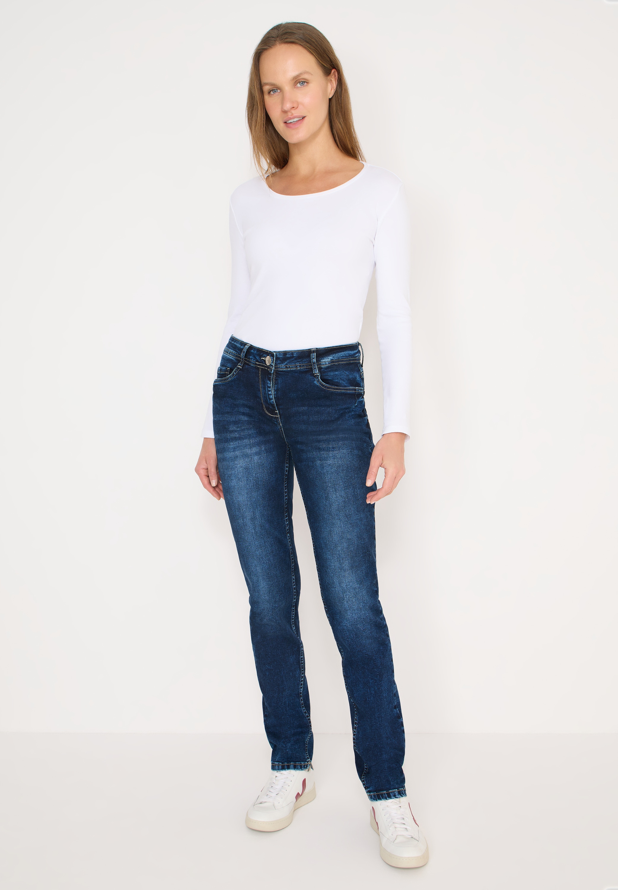 Cecil Comfort-fit-Jeans Middle Waist