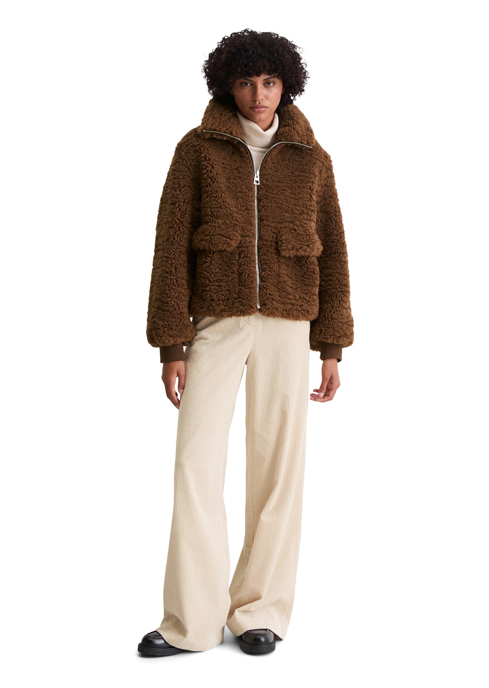 Marc O'Polo Outdoorjacke »aus recyceltem Polyester« ohne Kapuze