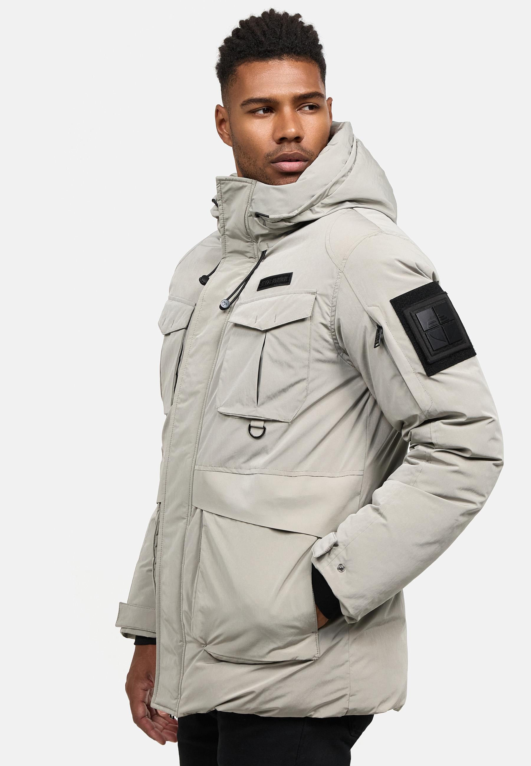 Stone Harbour Winterjacke »Edriik XX«, mit Kapuze, Warm gefütterte kurze Herren Jacke für den Winter