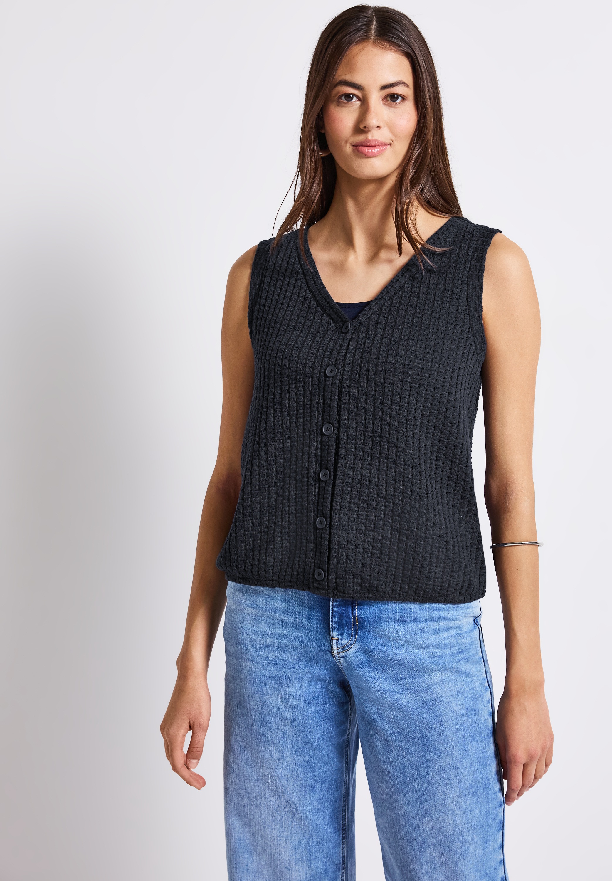 STREET ONE Trägertop aus Baumwolle mit Stretchanteil günstig online kaufen