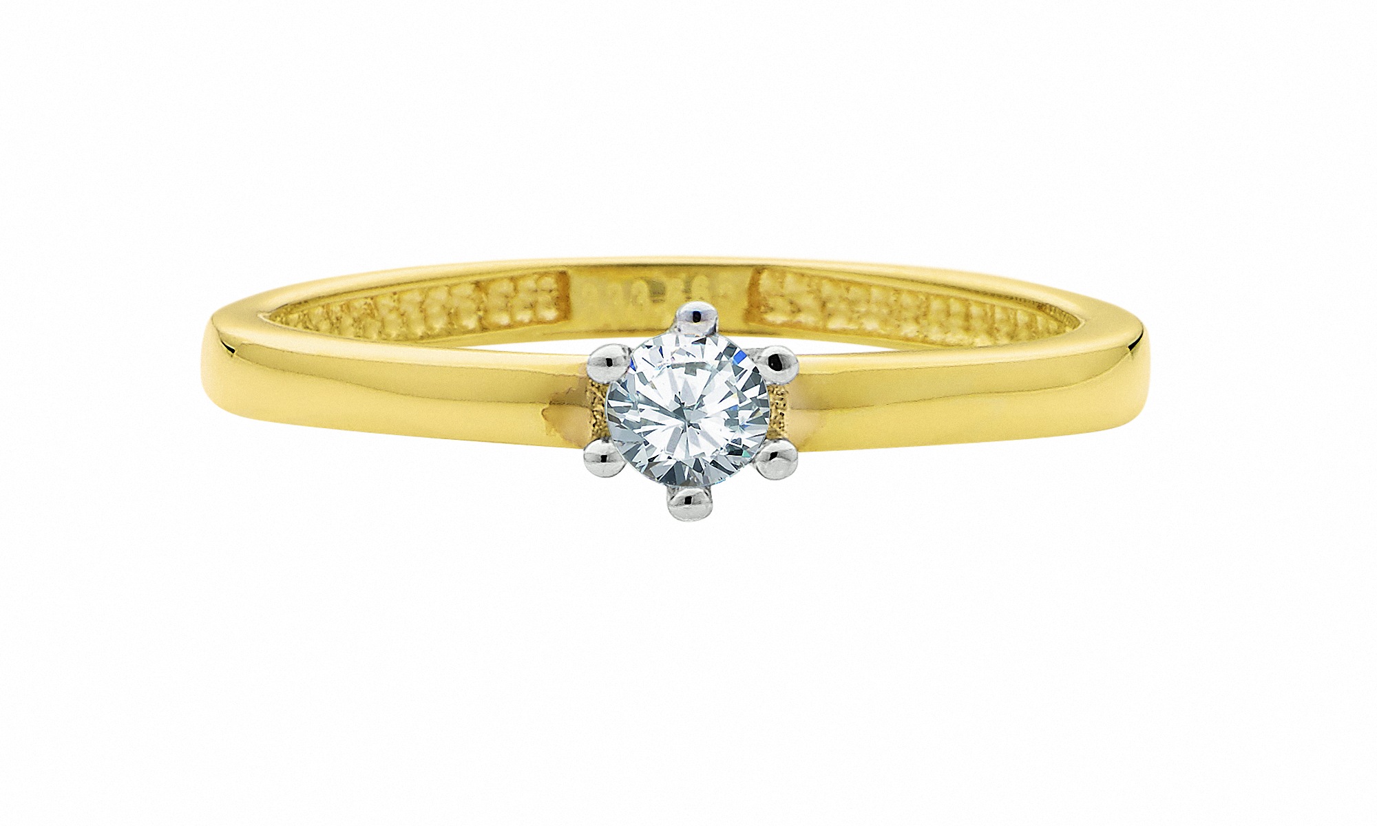 ADELIA ́S Damen Solitärring "Solitärring 585 Gold ( 14K ) mit Zirkonia", 56, Gold, gold, Gold, Fingerringe, Goldring Diamant