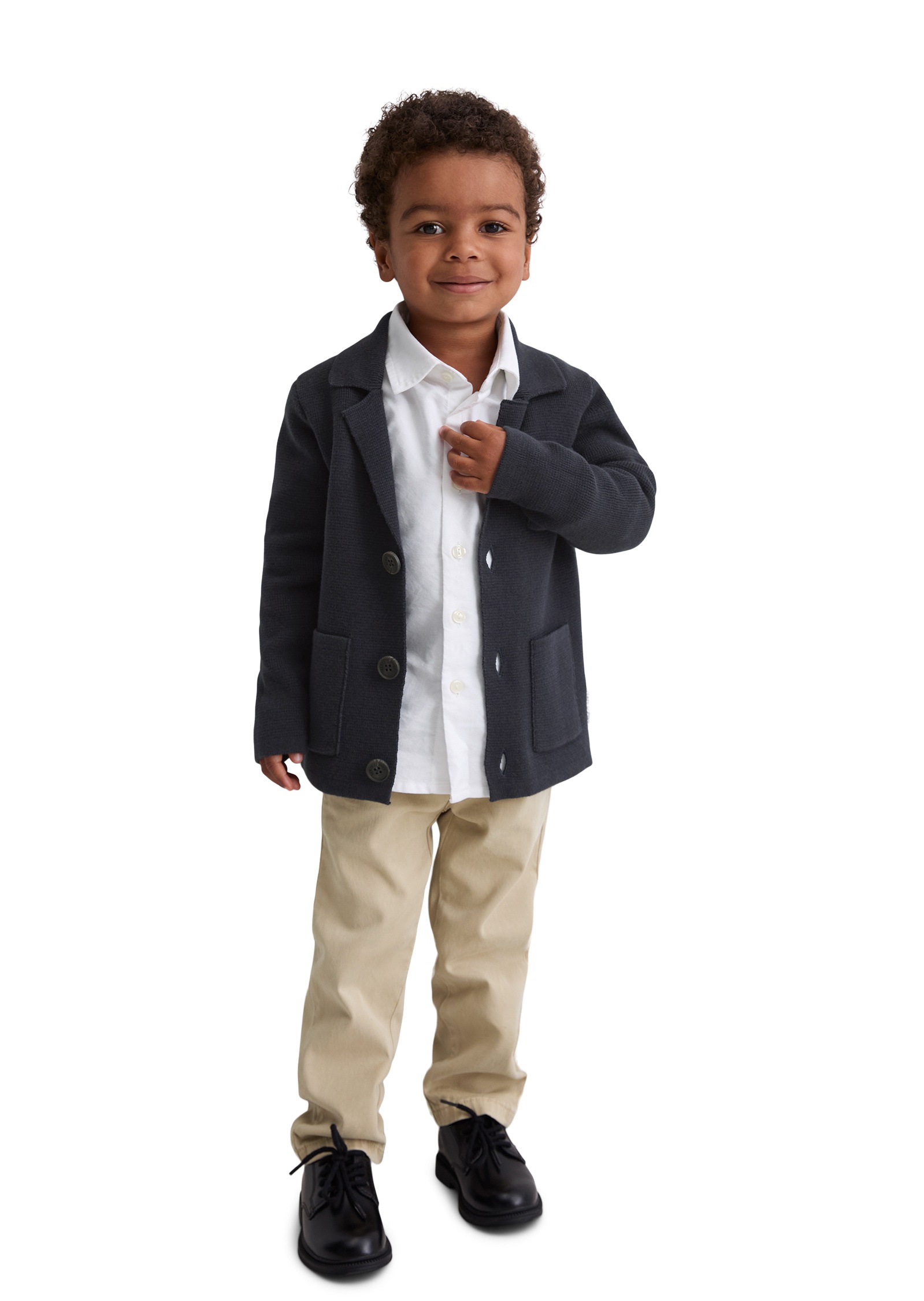 Marc O'Polo Wolljacke »aus reiner Bio-Baumwolle« ohne Kapuze