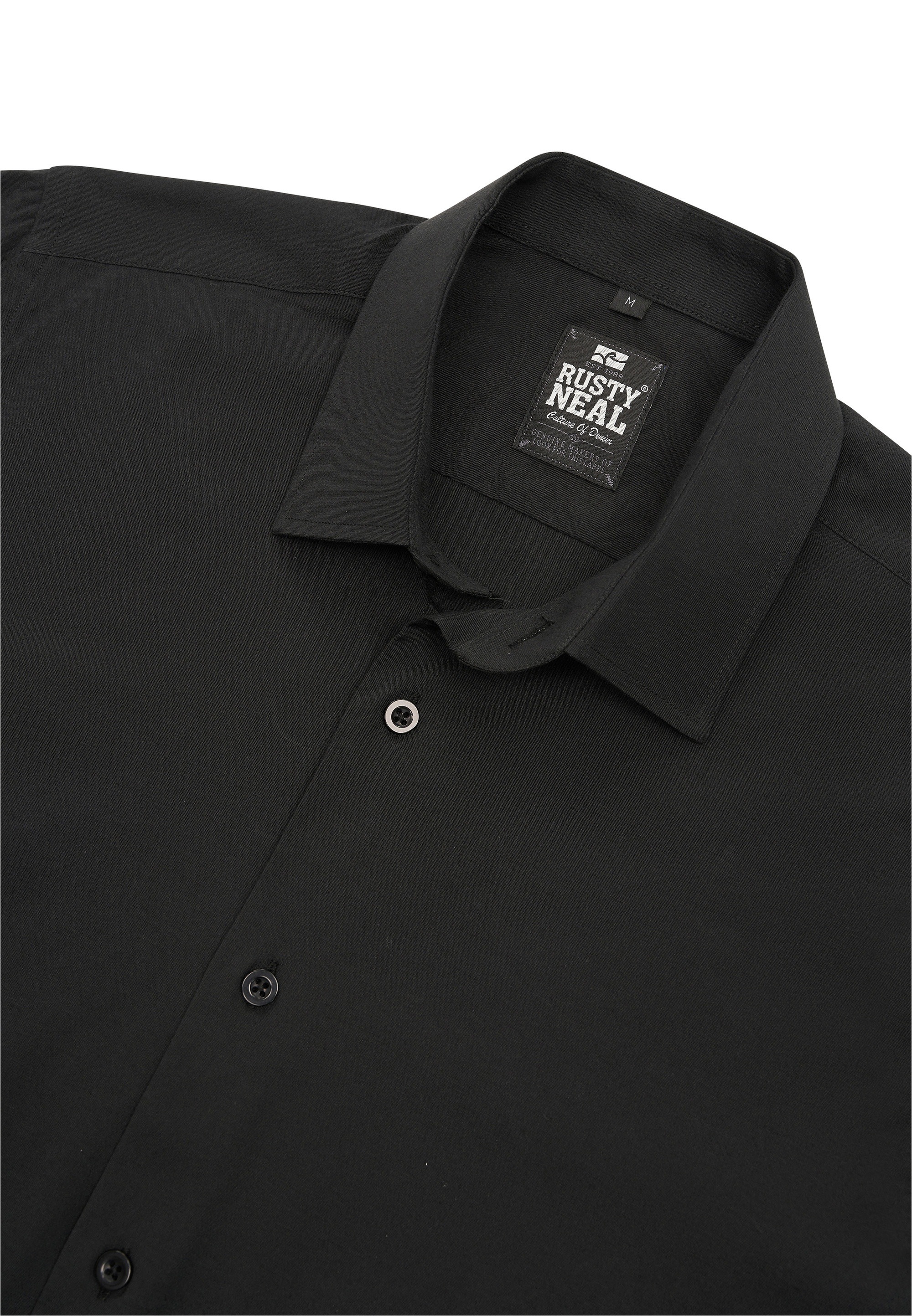 Rusty Neal Long Sleeve Shirt Black Size L 2