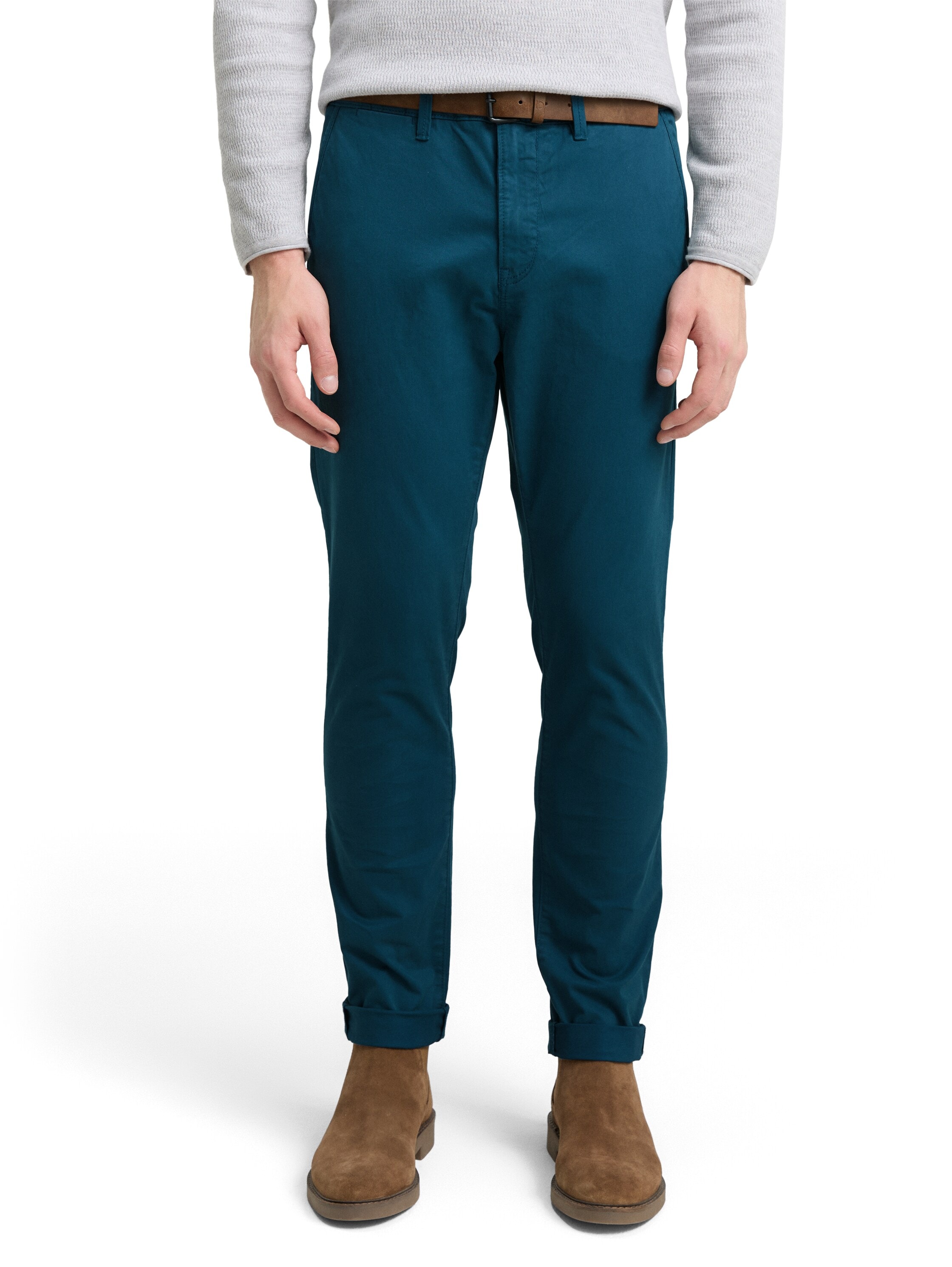 TOM TAILOR Denim Chinohose, mit Gürtel günstig online kaufen