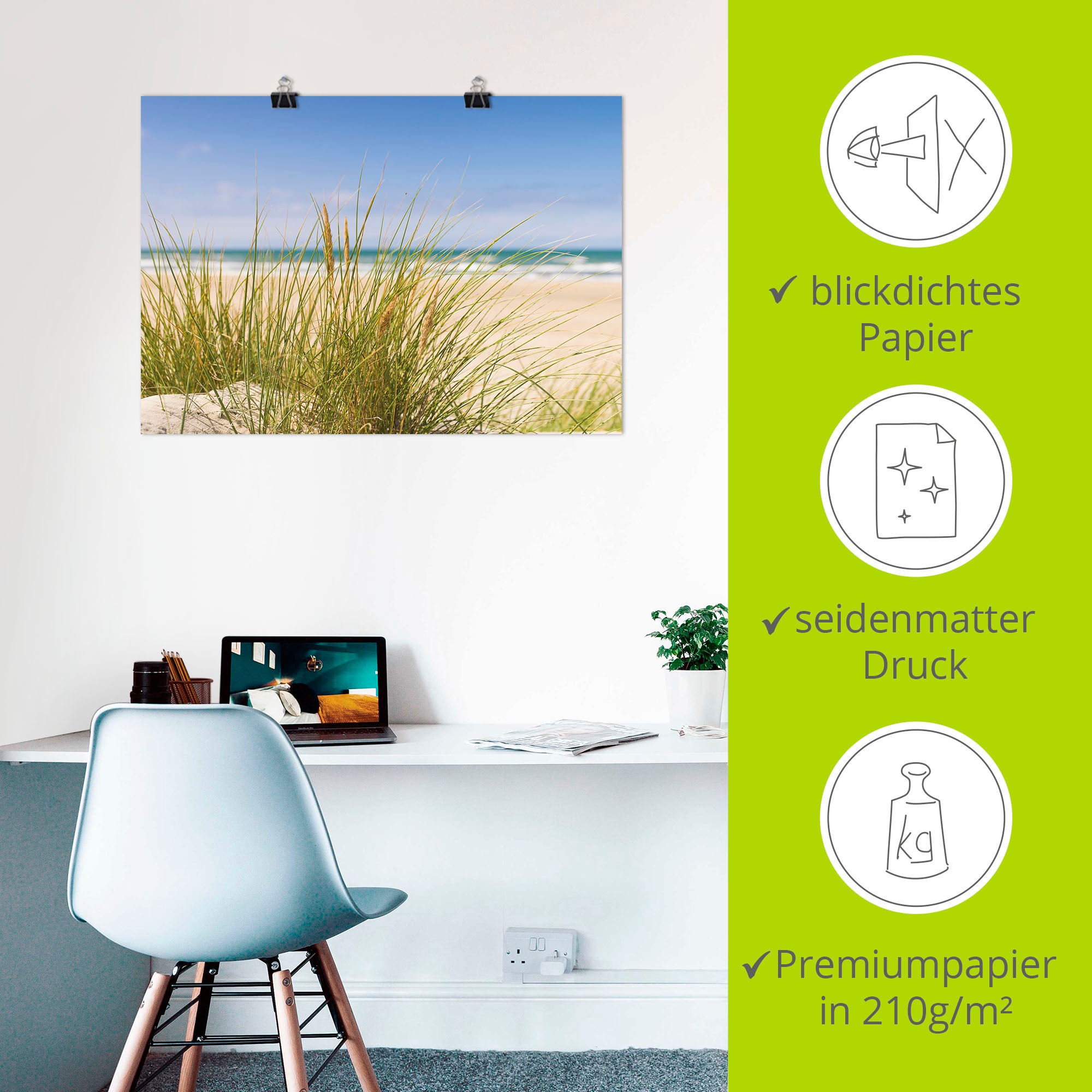 Artland »Dünengras« Strand 1 Stk. tlg. als Leinwandbild, Poster in verschied. Größen