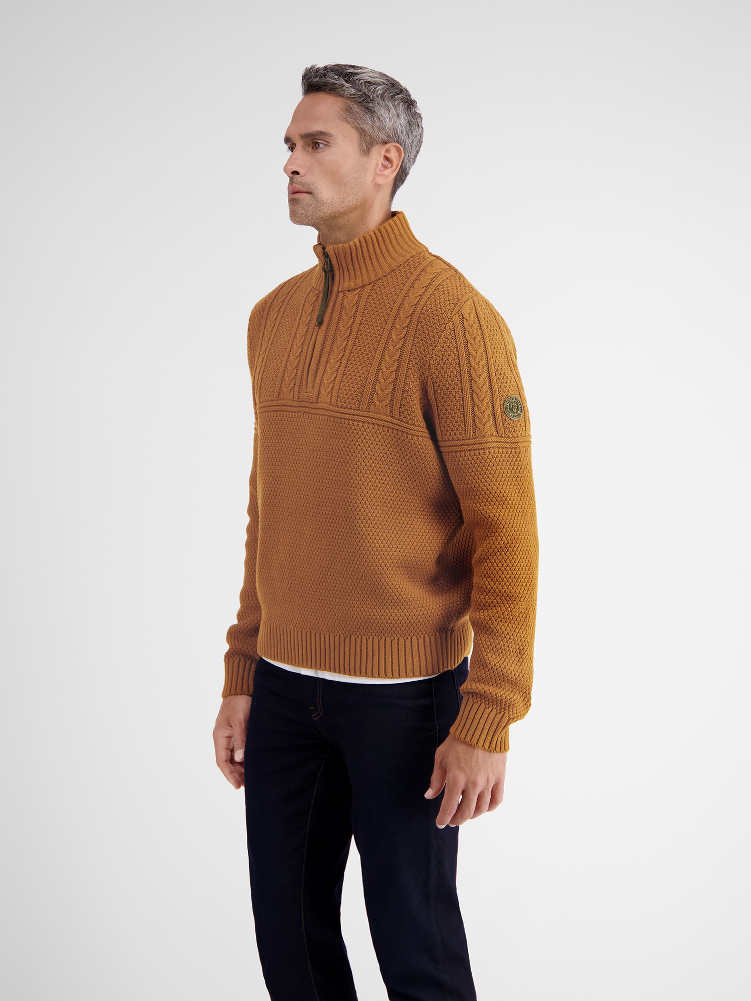 LERROS Strickpullover »LERROS Stricktroyer, Strickmuster-Mix«