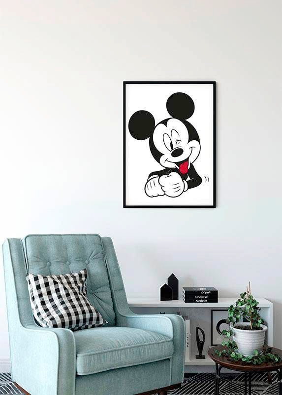 Komar Bild »Mickey Mouse Funny«, Disney, (1 St.), Wandbild zur Dekoration im Kinderzimmer - ohne Rahmen