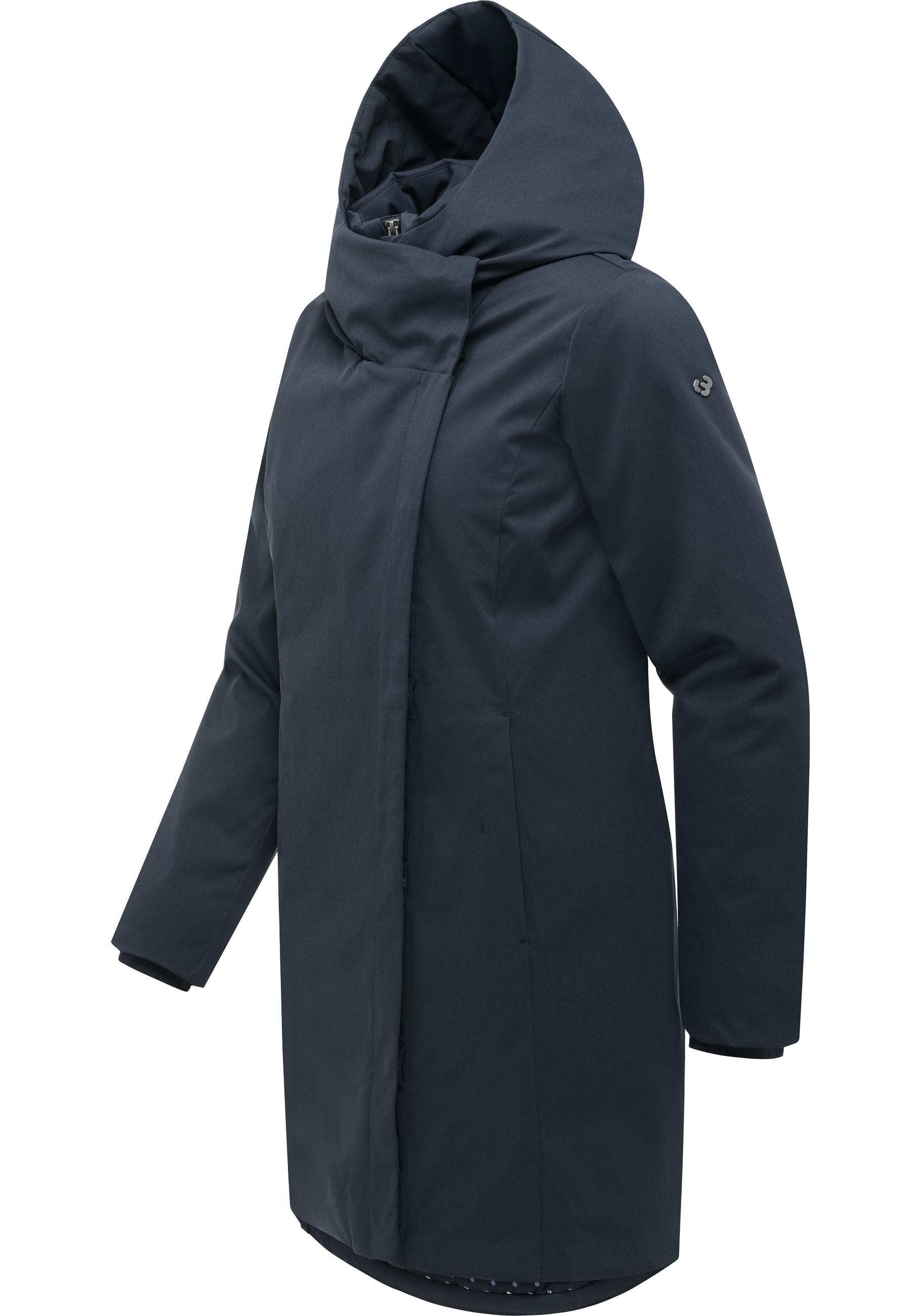 Ragwear Kurzmantel »Pavleen Y« Griffiger Damen Mantel mit hohem Kragen
