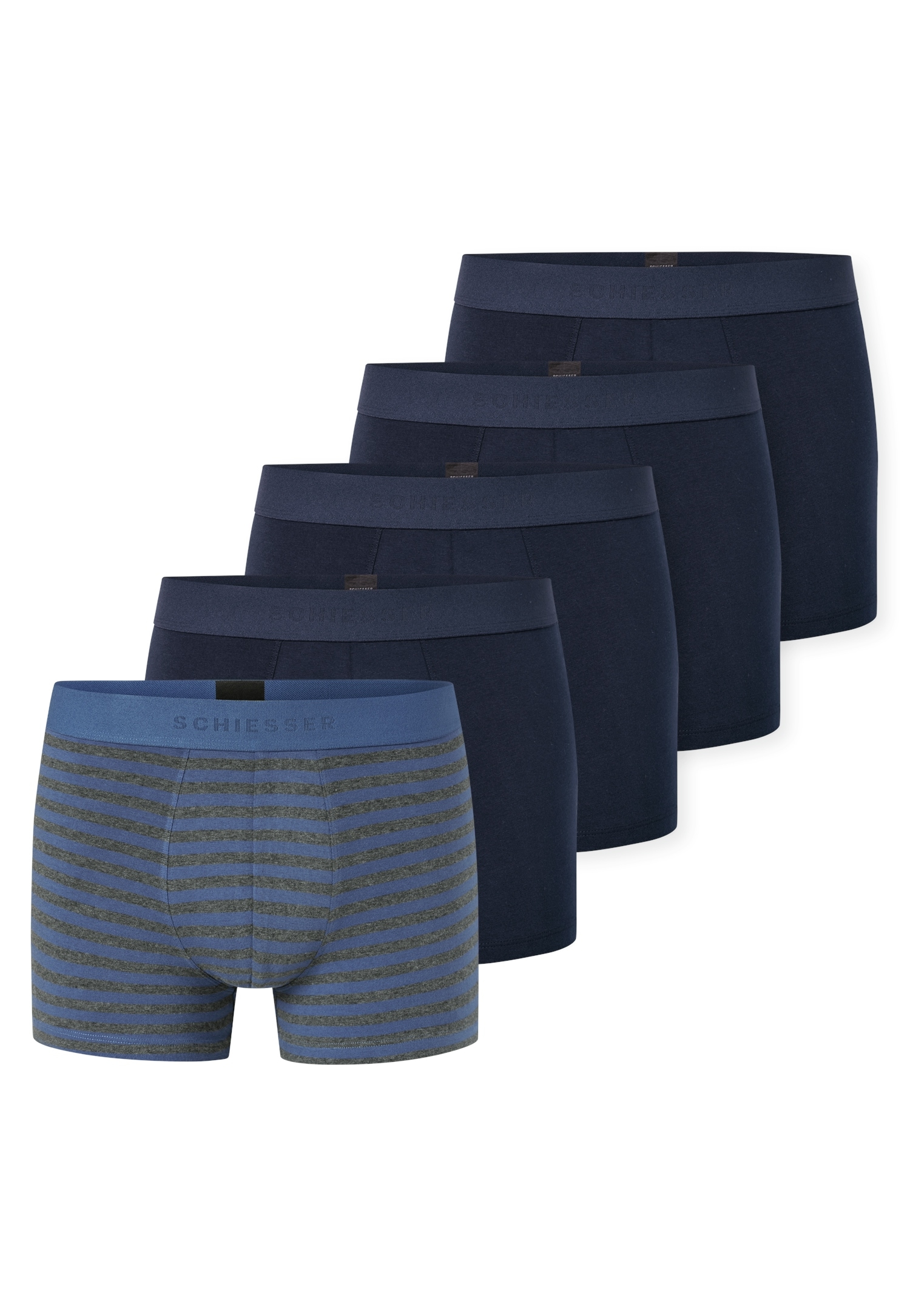 Schiesser Boxershorts "95/5 Multipacks" ohne Eingriff, angenehm weich