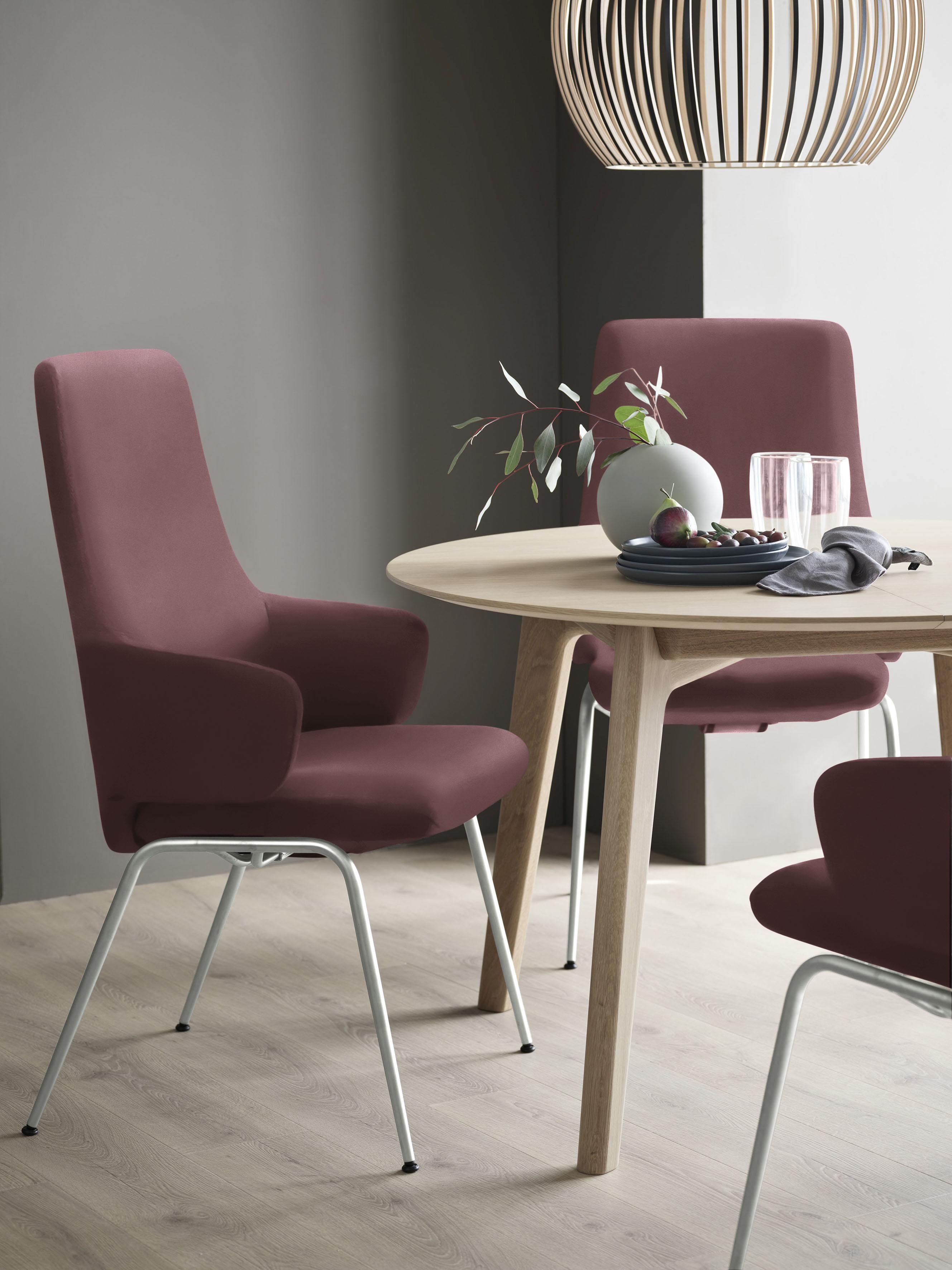 Stressless Polsterstuhl "Laurel" () High Back mit Armlehne, Größe L, mit Beinen aus Stahl in Schwarz matt