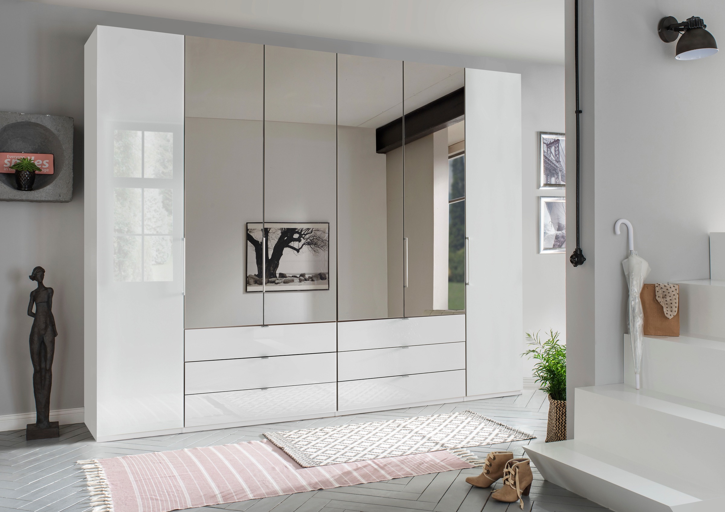 WIEMANN Falttürenschrank "Kansas, Kleiderschrank, Schrank, Wäscheschrank, m günstig online kaufen