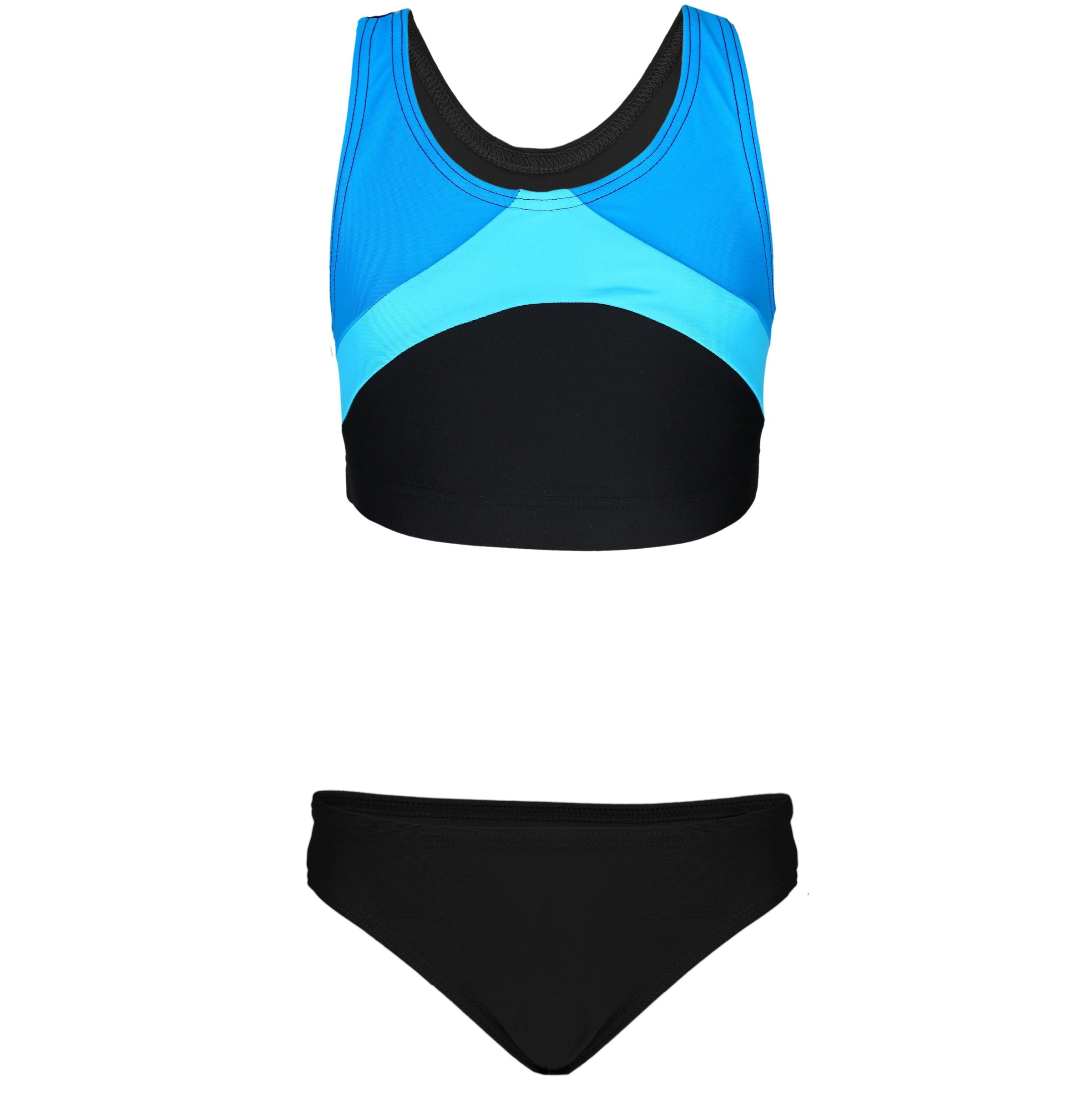 AQUARTI Bustier-Bikini "Bikini Mädchen Sport Bikini Racerback Bustier & Bikinislip"