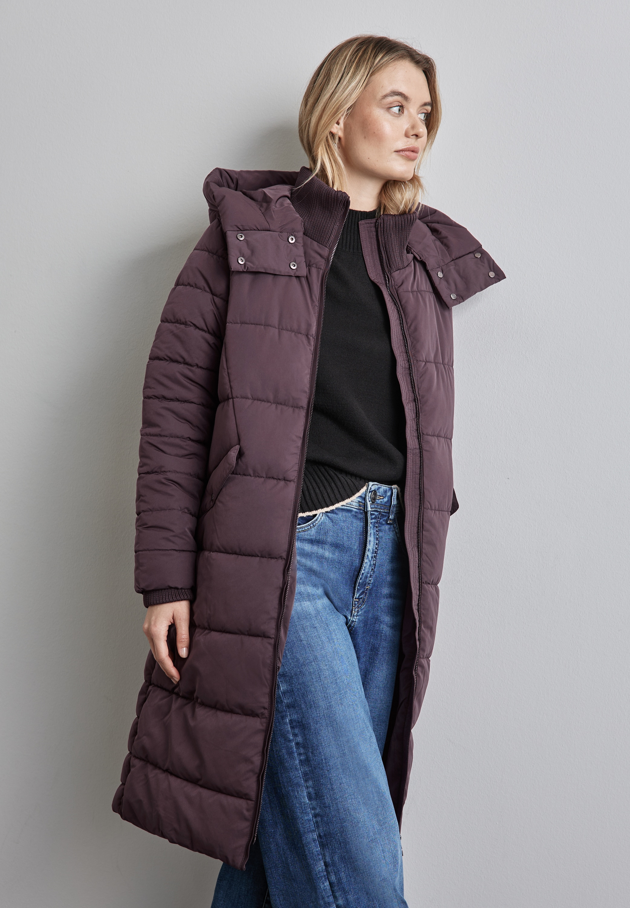 Winterjacke, mit abnehmbarer Kapuze