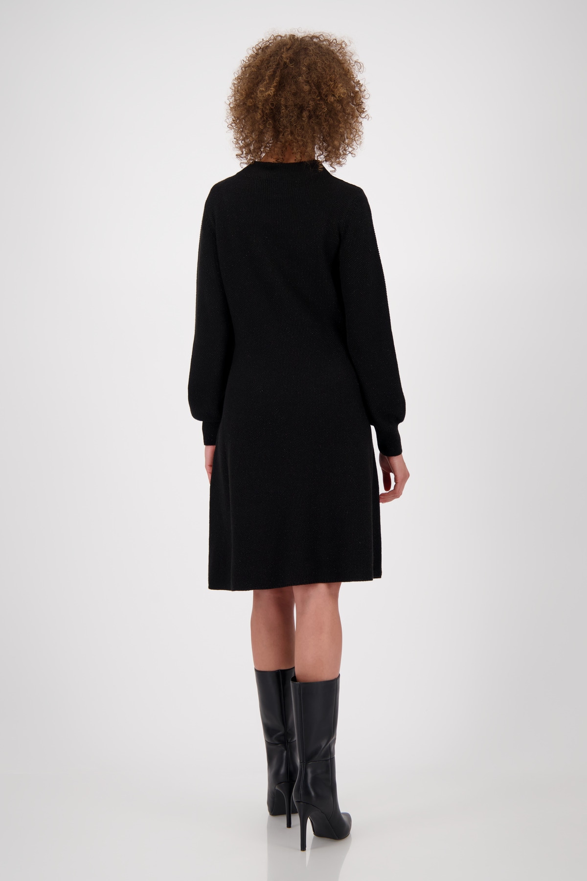 Monari Strickkleid »Kleid Strick Lurex 92cm«, Mit Rundhalsausschnitt