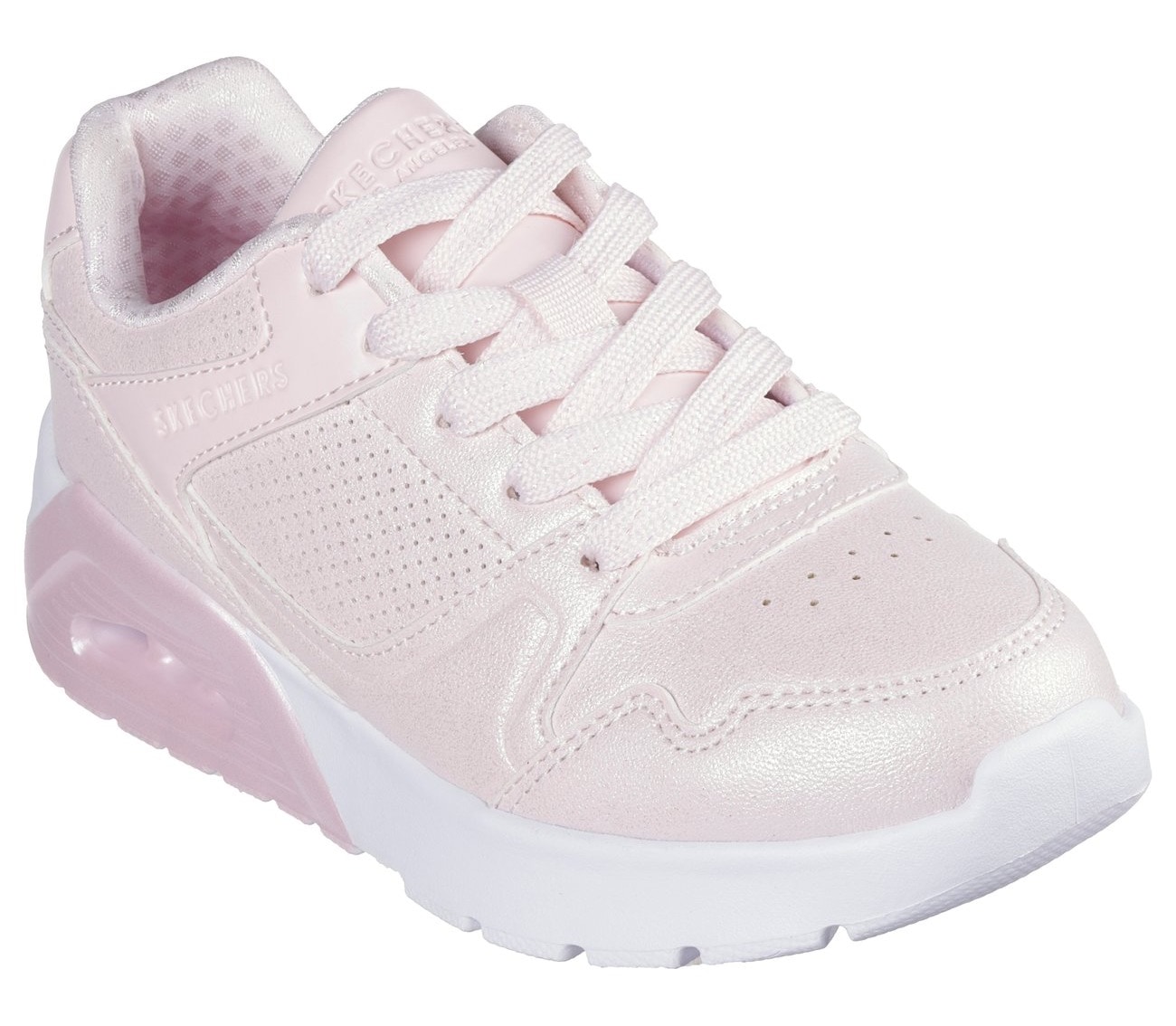 Skechers Kids Sneaker »UNO LITE 2.0«, Schnürschuh mit farbl. Keilsohle, Größenschablone zum Download