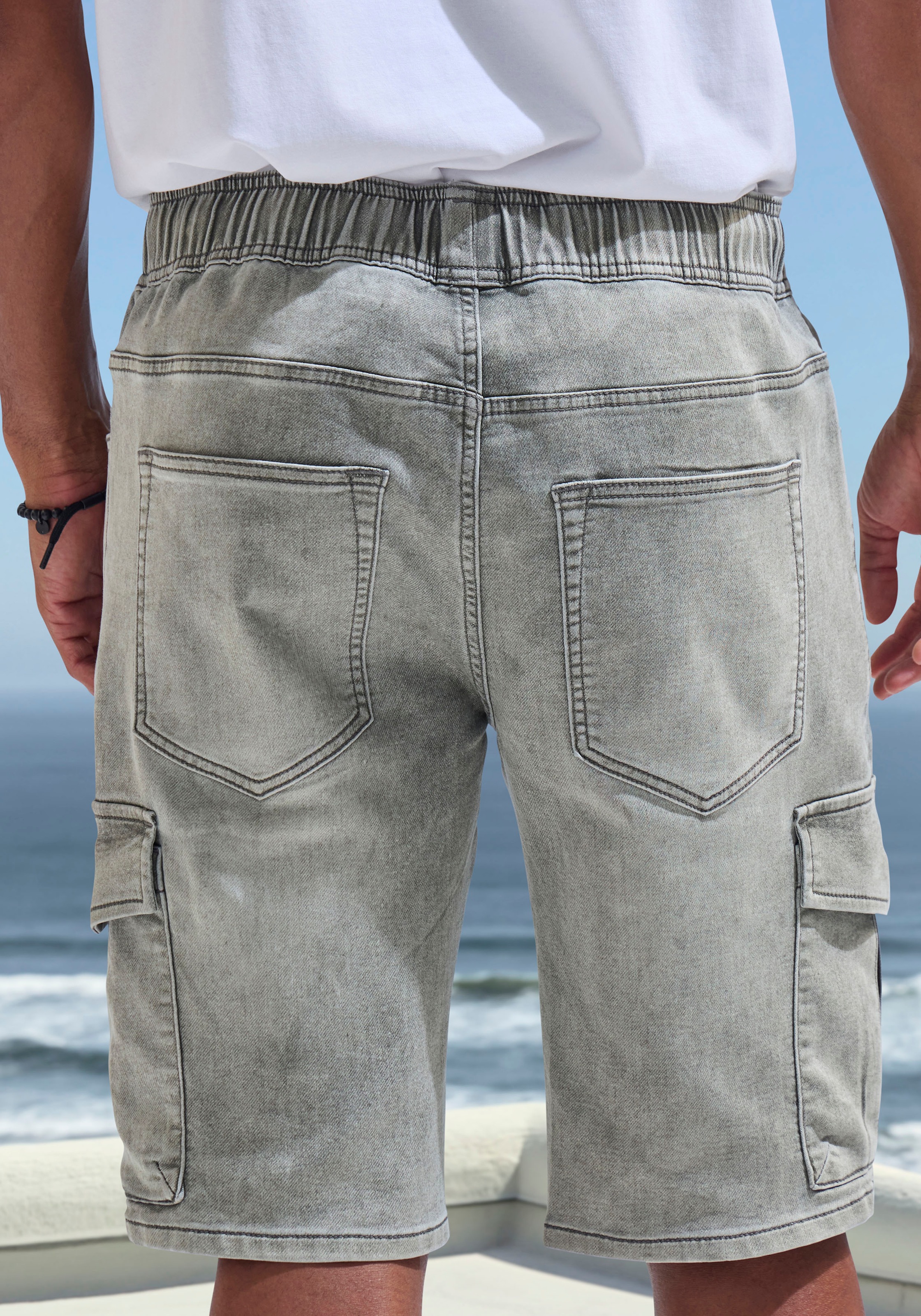 John Devin Bermuda Shorts Khaki Denim XL 3