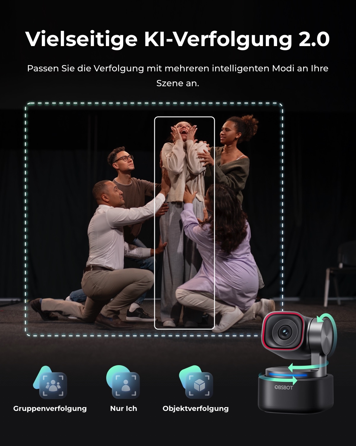 OBSBOT Webcam »OBSBOT TINY 3« 4K Ultra HD