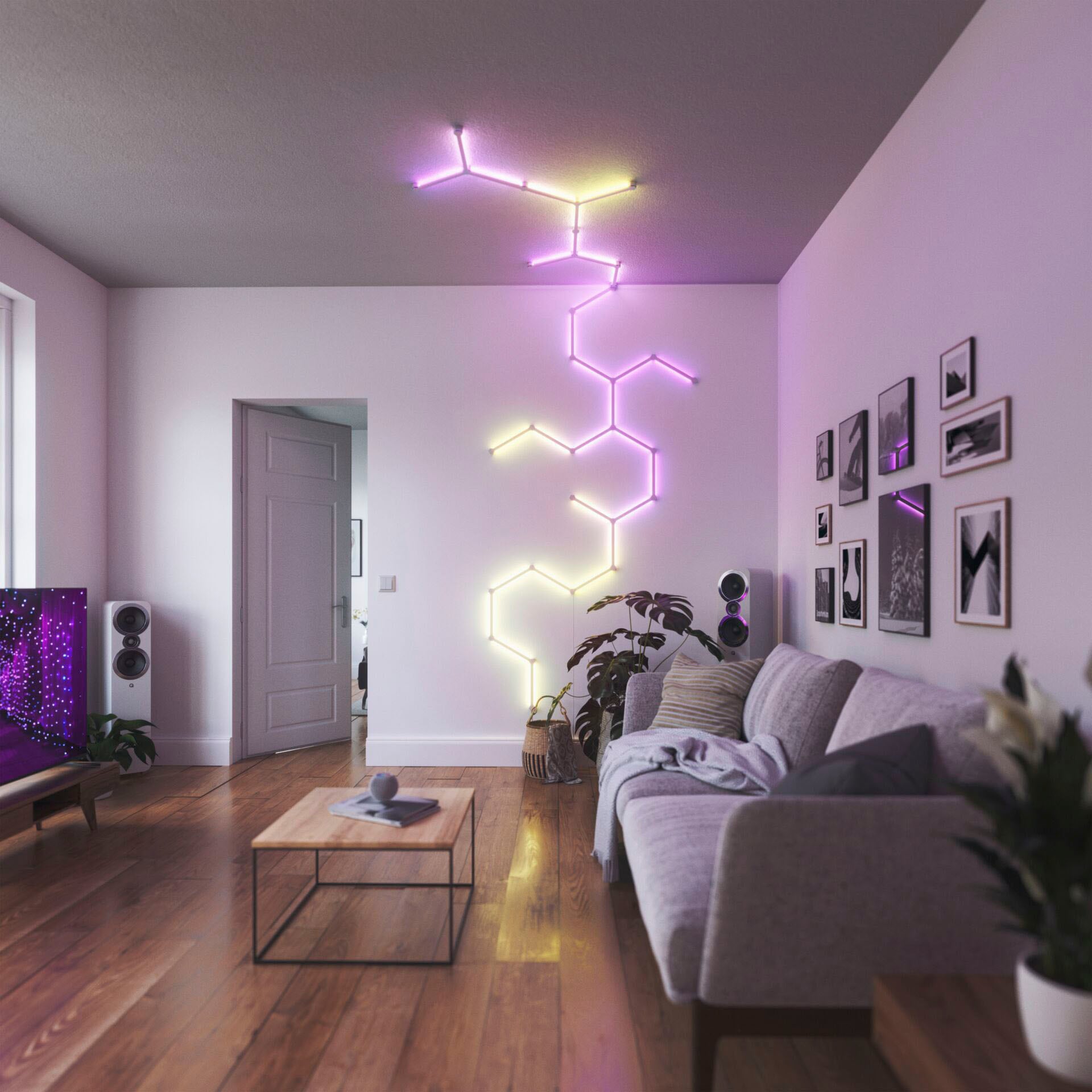 nanoleaf Dekolicht Flexibles Nanoleaf für | Verbindungsstücken Lines BAUR flexiblen - mit bestellen Connectors 3 3pcs«, Erweiterungsset Lines »Nanoleaf