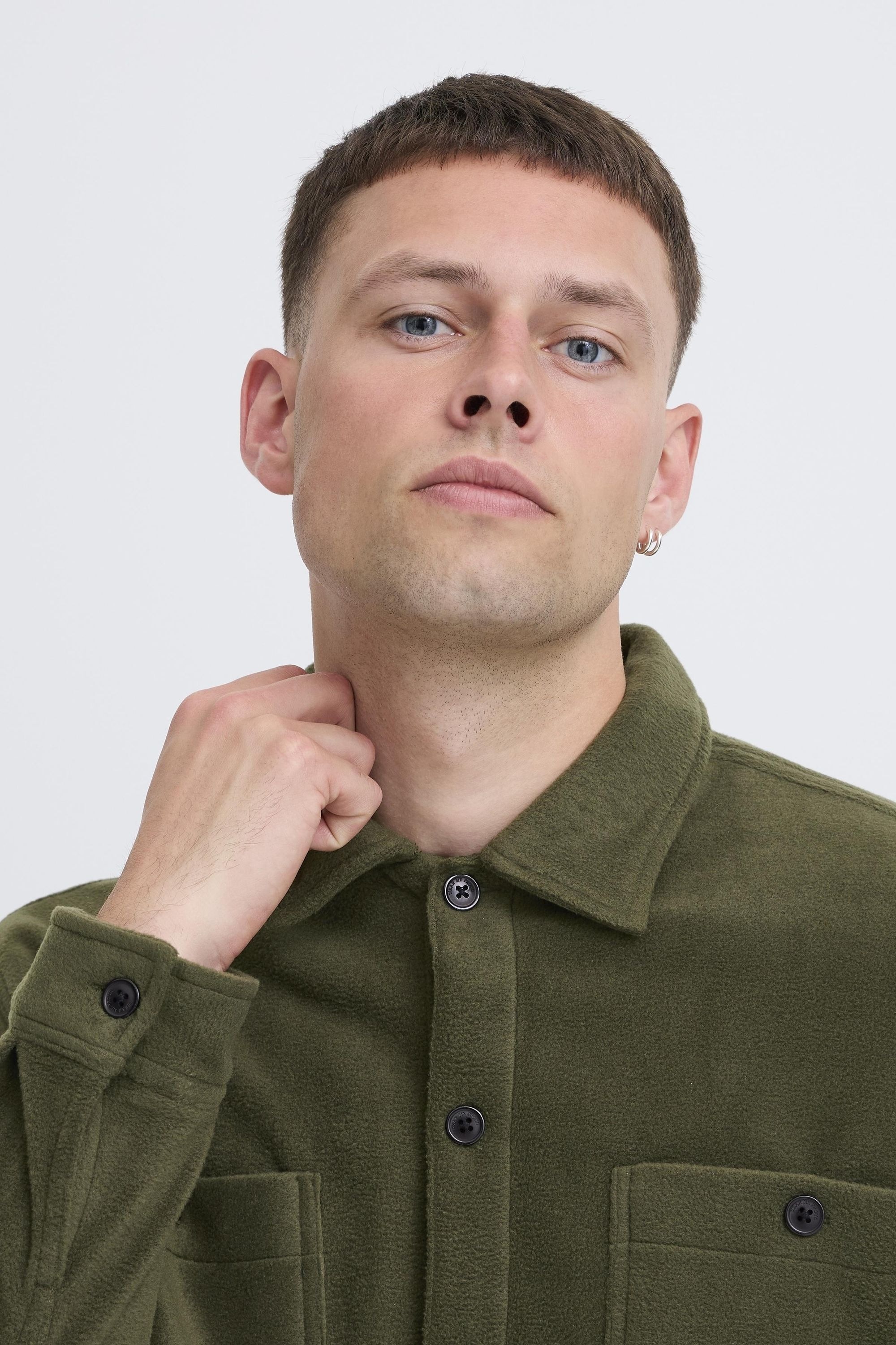 Blend Hemdjacke »BHDirk« ohne Kapuze Stilvolle Hemdjacke mit Brusttaschen