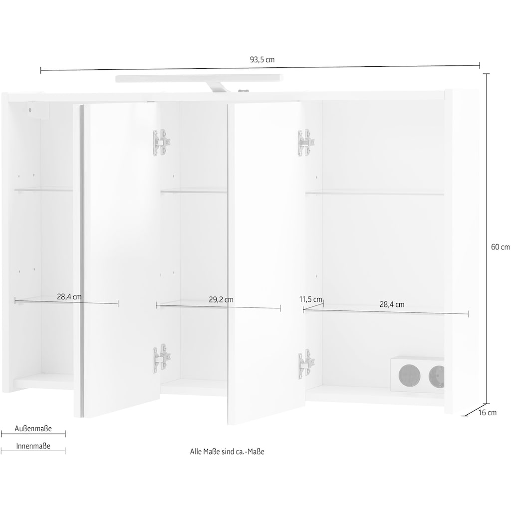 INOSIGN Spiegelschrank »List«