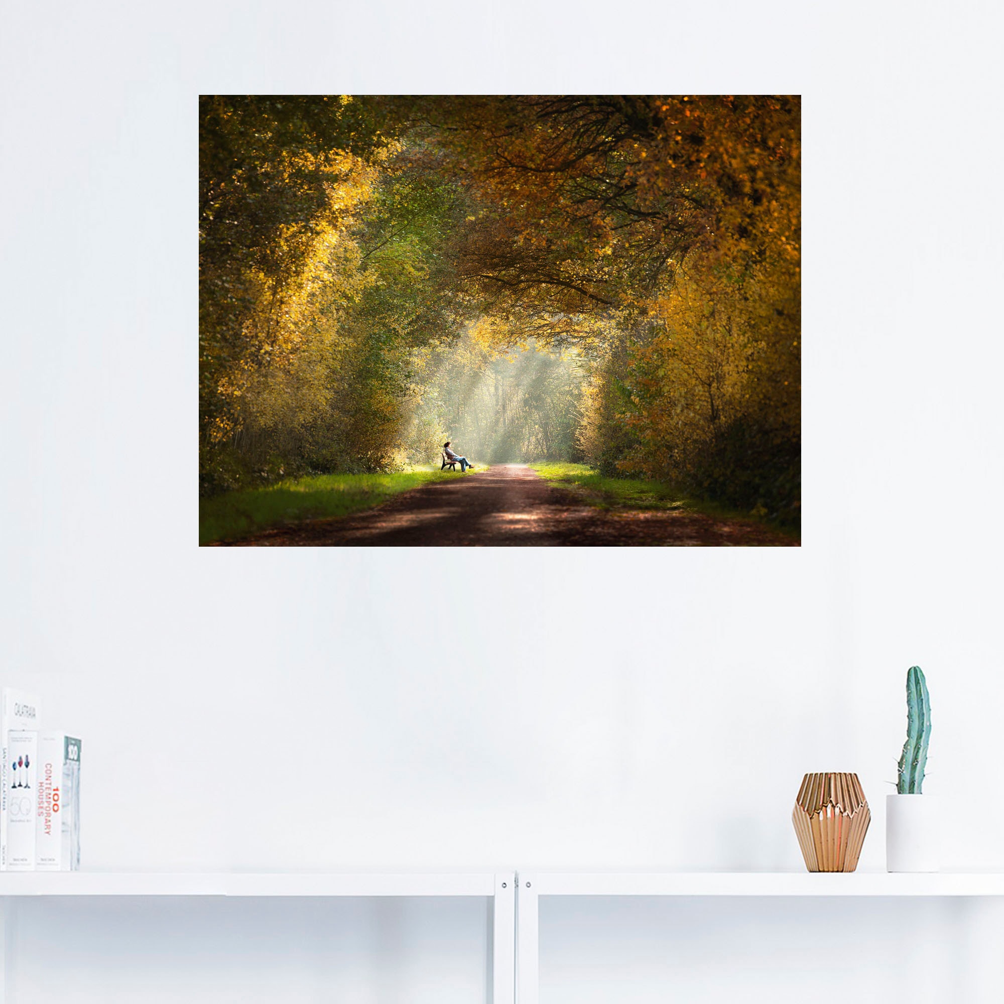 Artland Wandbild »Licht am Ende des Tunnels...«, Wald, (1 St.), als Leinwandbild, Wandaufkleber in verschied. Größen