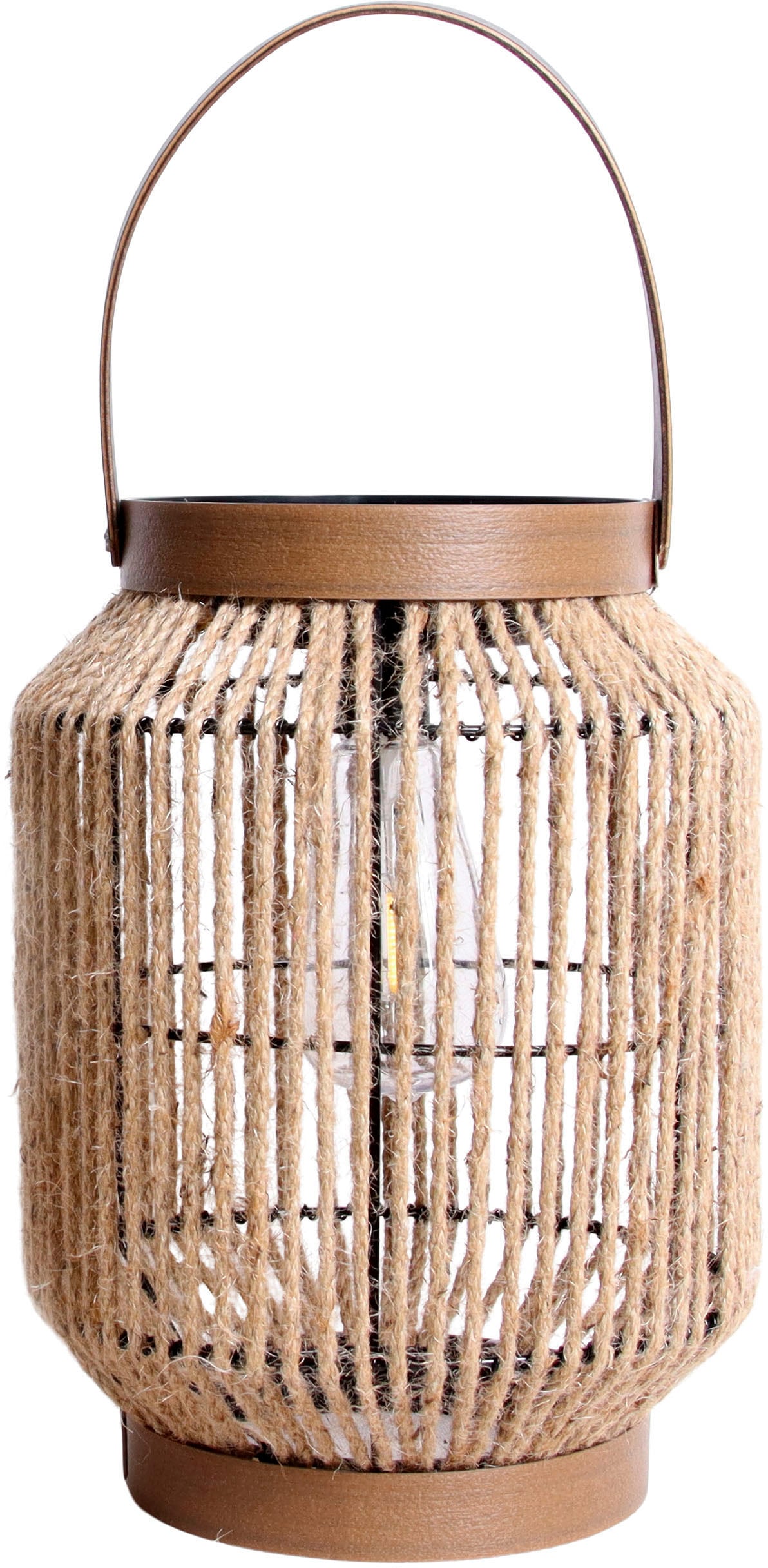 näve LED Solarleuchte "Korbinian" 1 Stk. Warmweiß Schnurbespannung, inkl. L günstig online kaufen