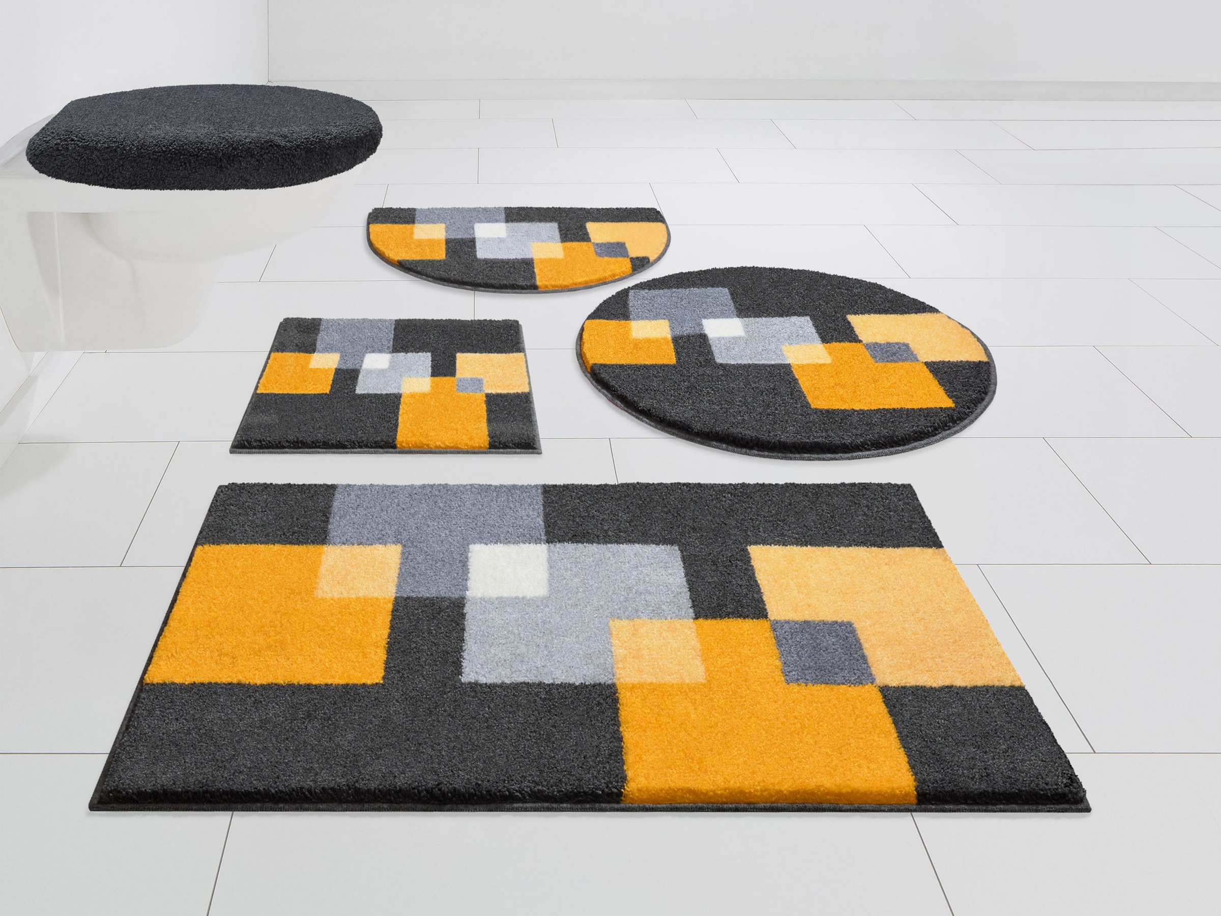 Grund Badematte "Paxos" Höhe 20 mm rutschhemmend beschichtet fußbodenheizun günstig online kaufen