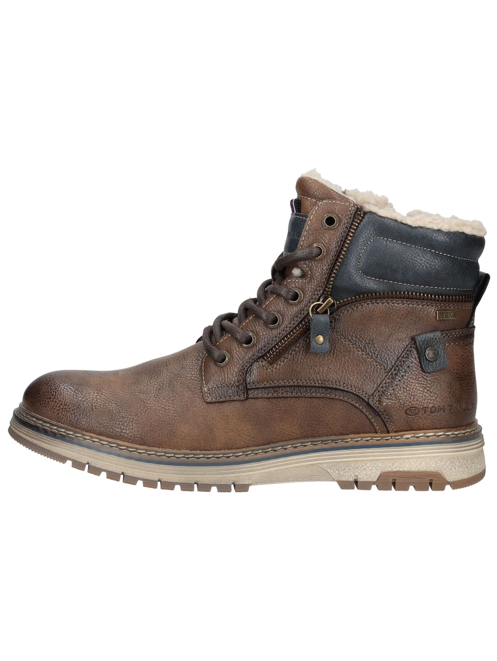 TOM TAILOR Schnürstiefelette »Tom Tailor Stiefelette Lederimitat«