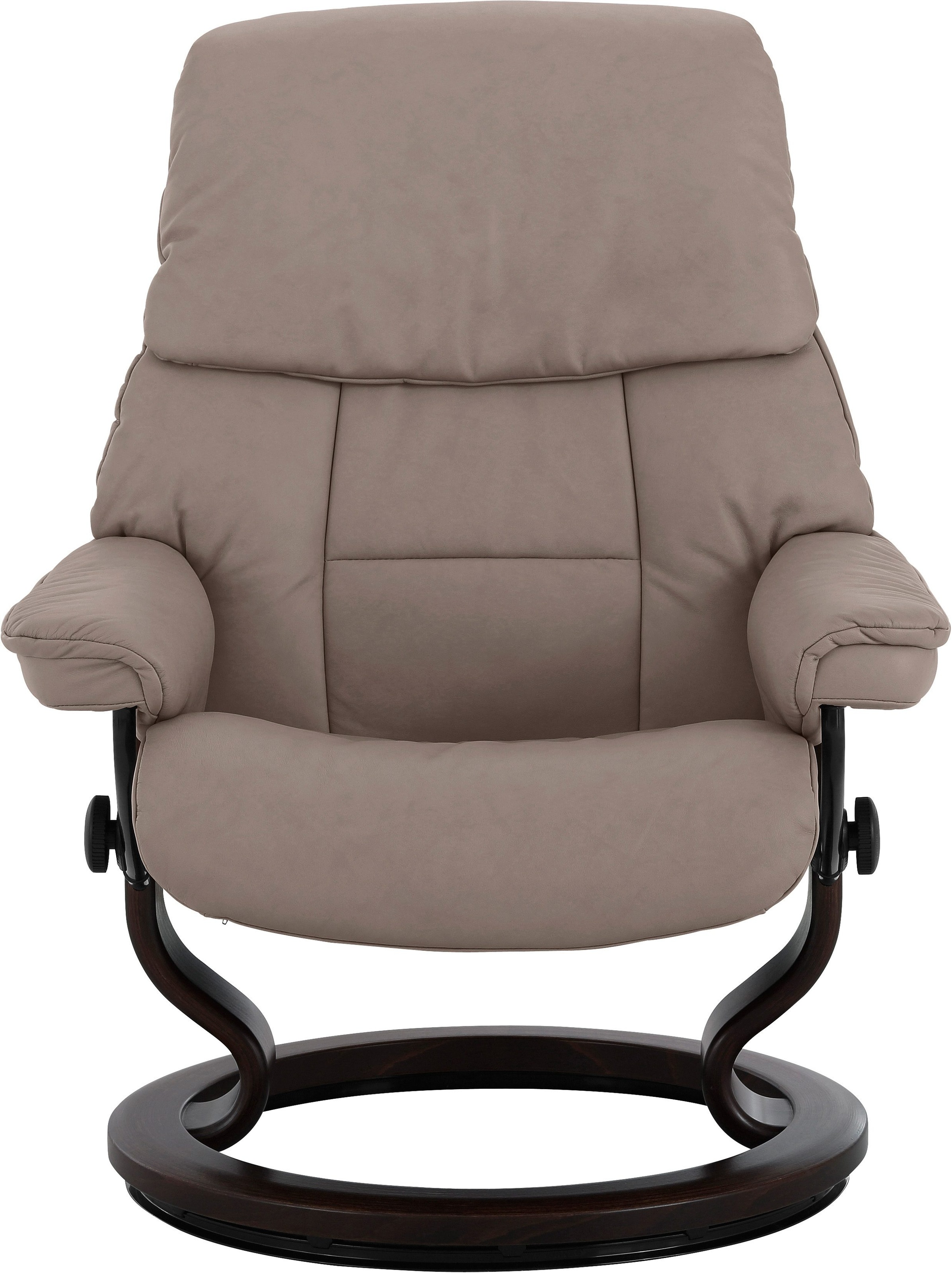 Relaxsessel STRESSLESS "Ruby", braun (mole batick), B:79cm H:98cm T:76cm, Leder BATICK: BATICK ist ein leicht korrigiertes, durchgefärbtes und genarbtes Möbelleder, bei dem die meisten Unebenheiten und Spuren in der Regel entfernt wurden.;Leder PALOMA: PA 6