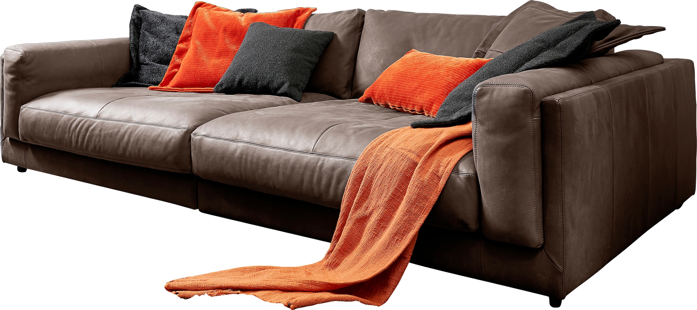 3C Candy Big-Sofa »Karalis«, auch in Cord-Bezug, lose Kissen, loungige Bequemlichkeit