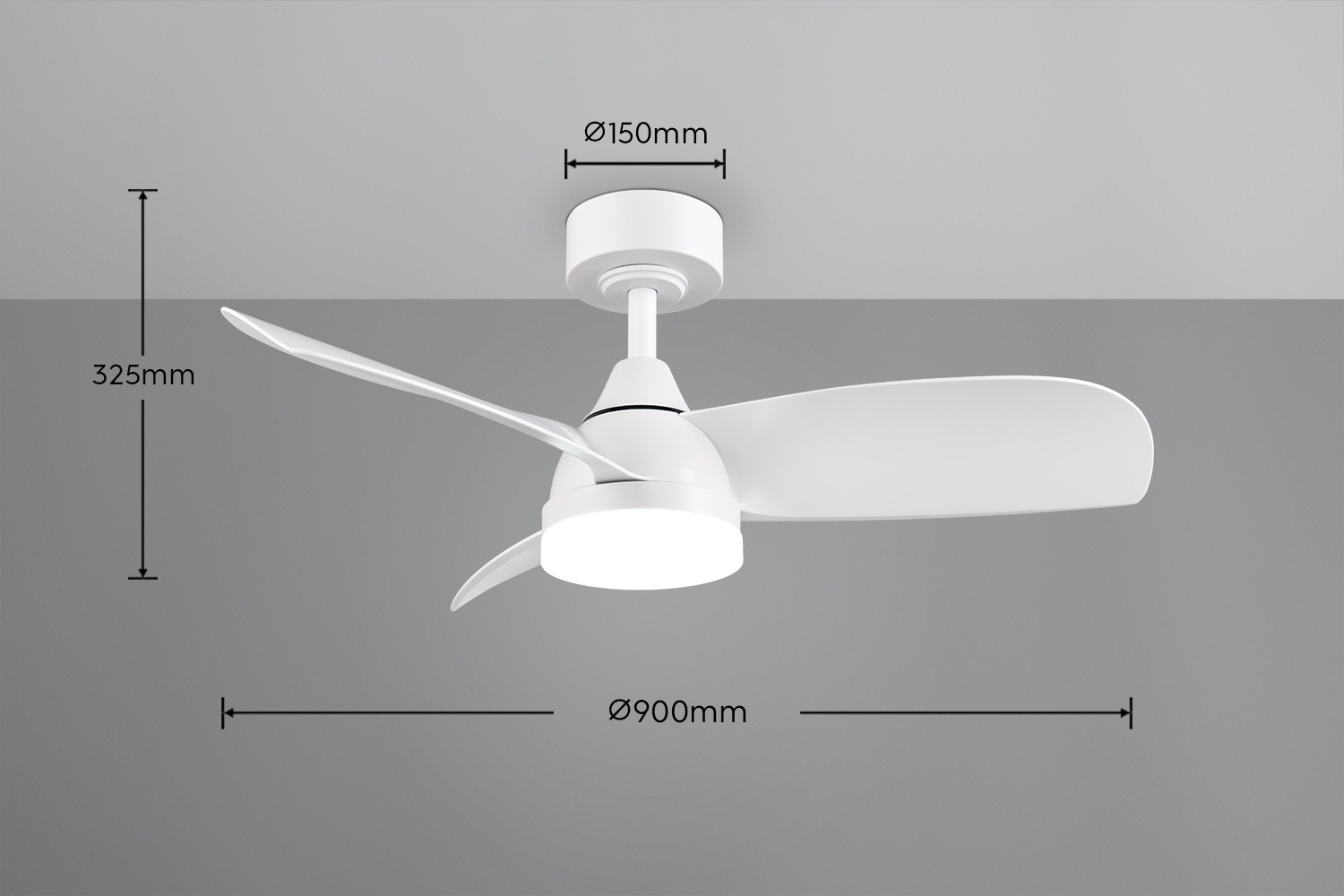 REALITY Leuchten LED Deckenleuchte »HELSINKI mit Ventilator, Deckenventilator mit Licht inkl Fernbedienung«, 1 flammig, Leuchtmittel LED-Board | LED fest integriert, 6 Geschwindigkeiten höhenverstellbar Vor-& Rücklauf dimmbar Nachtlicht