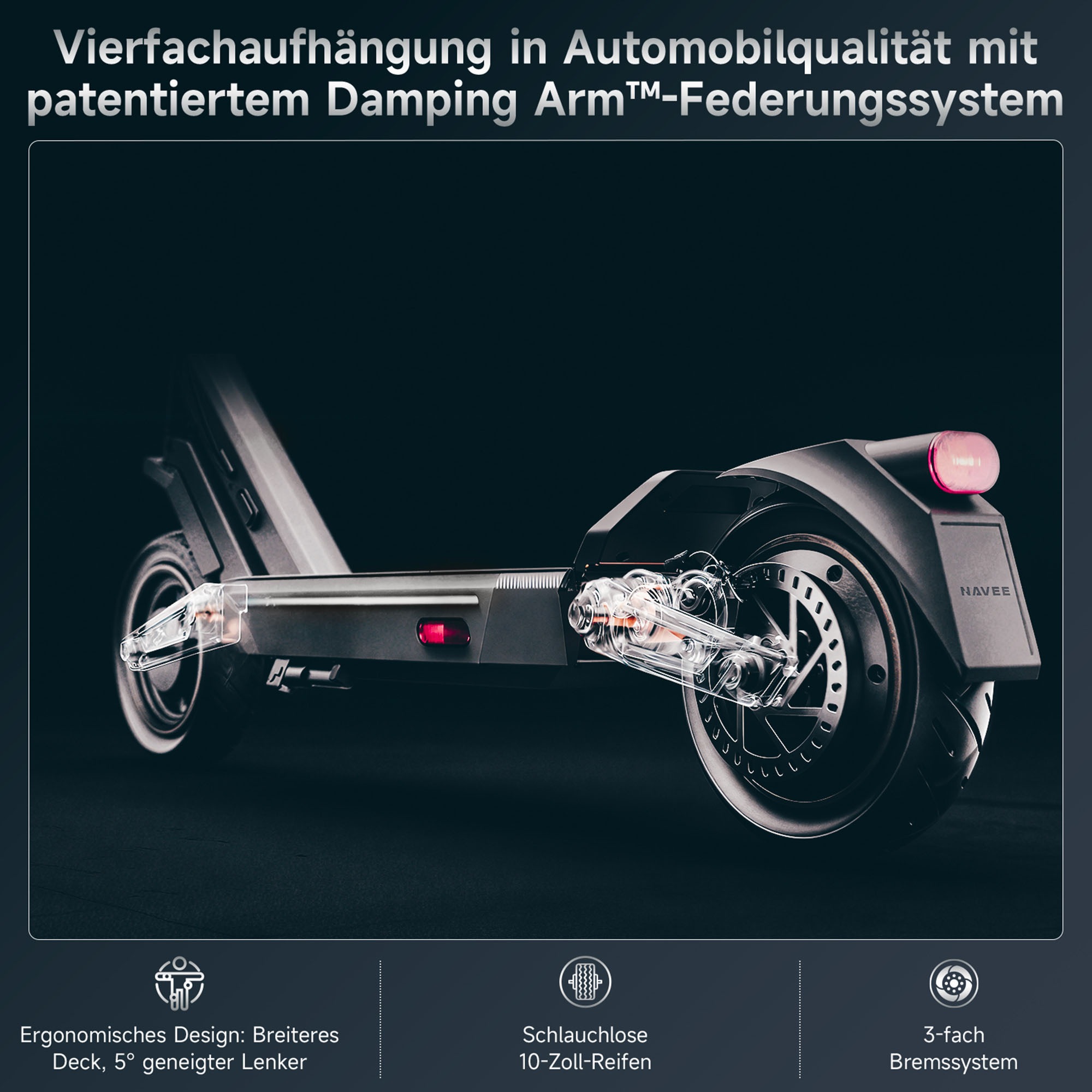 NAVEE E-Scooter »ST3 Electric Scooter (DE Version)«