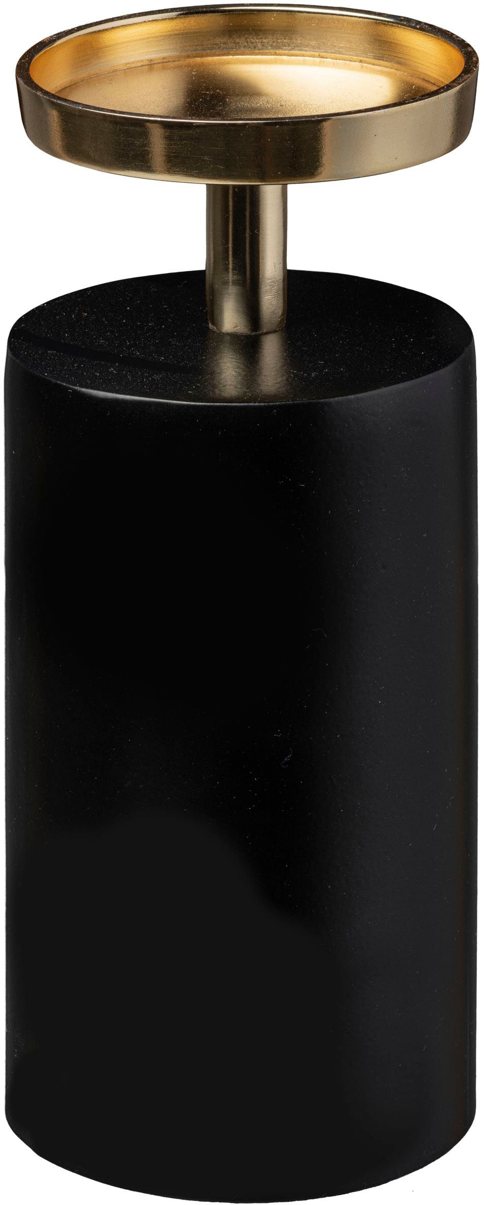 Leonique Kerzenhalter »Stumpenkerzenhalter aus (1 | mit Aluminium, kaufen Azlynn«, goldfarbenen BAUR Akzenten St.)