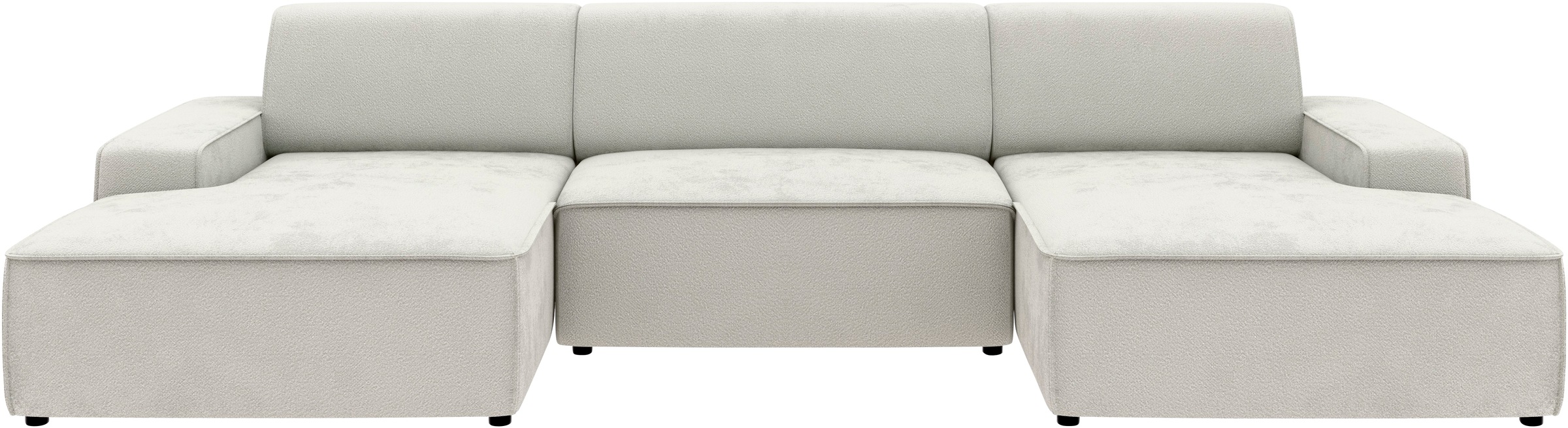 TRENDMANUFAKTUR Wohnlandschaft »Graz, wahlweise mit Sitzvorschub und Bettkasten, U-Form, Breite 329 cm«, in Cord-, haustierfreundlichem LEO Struktur- oder LUMOS-3D-Bezug