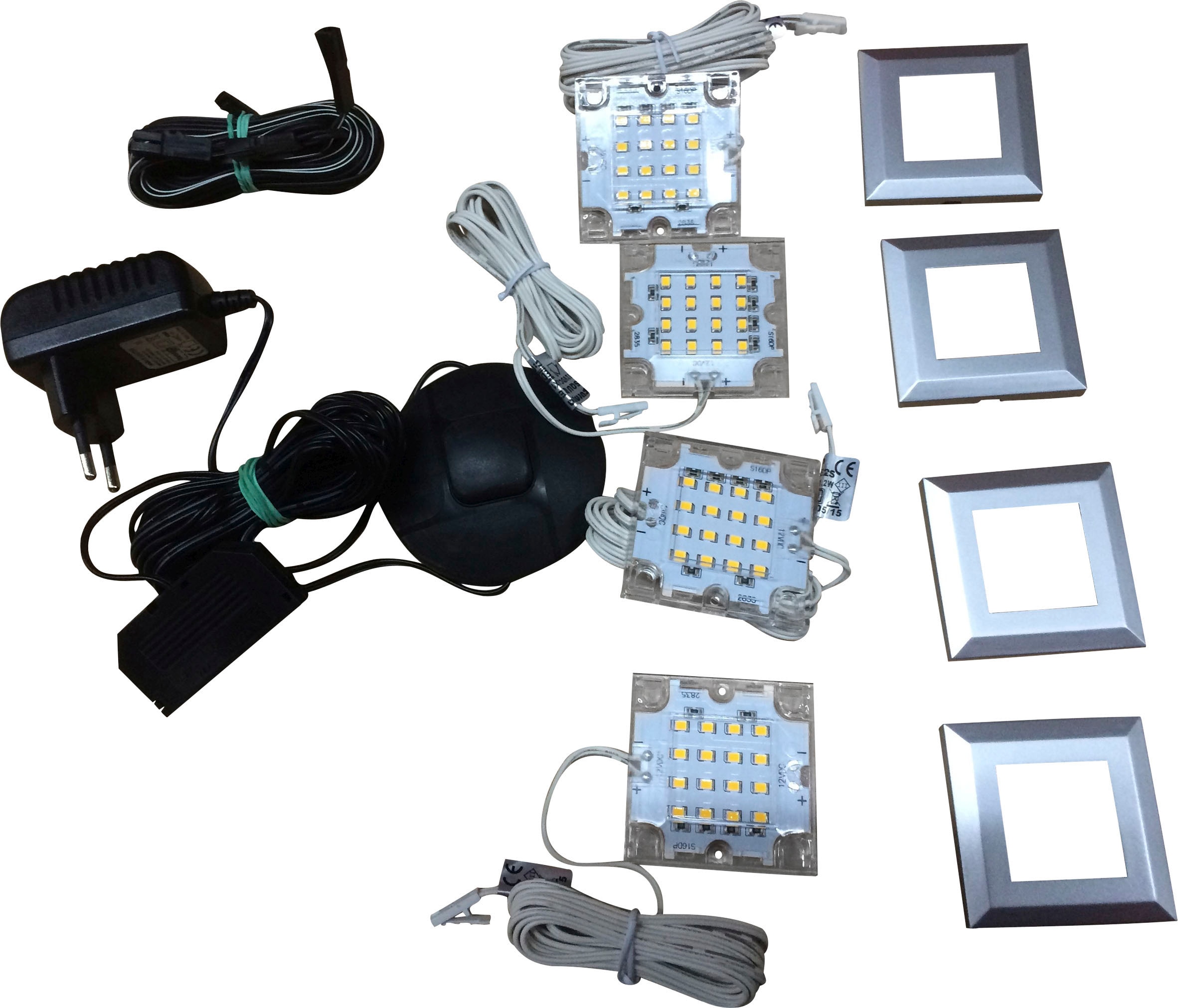 Home affaire LED Schrankinnenraumbeleuchtung LED-Board 4 Stk. Warmweiß