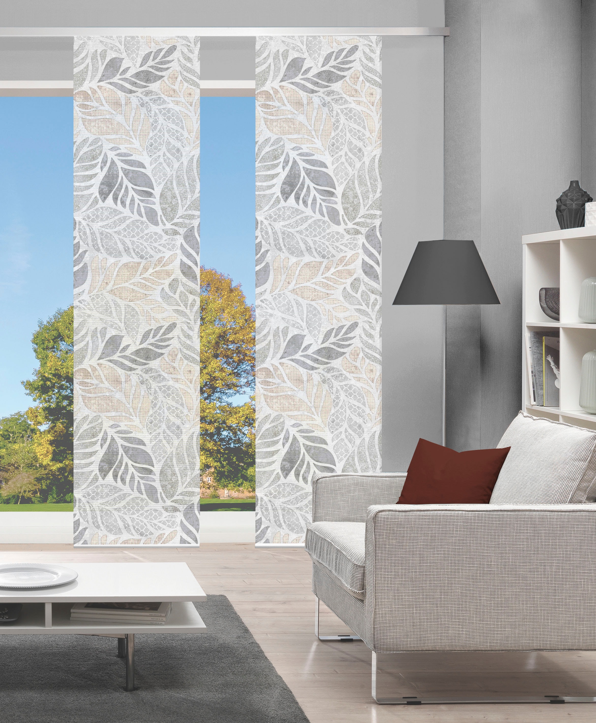 Vision S Schiebegardine "LISIO 2er SET" Paneelwagen 2 Stk. tlg. Schiebevorh günstig online kaufen