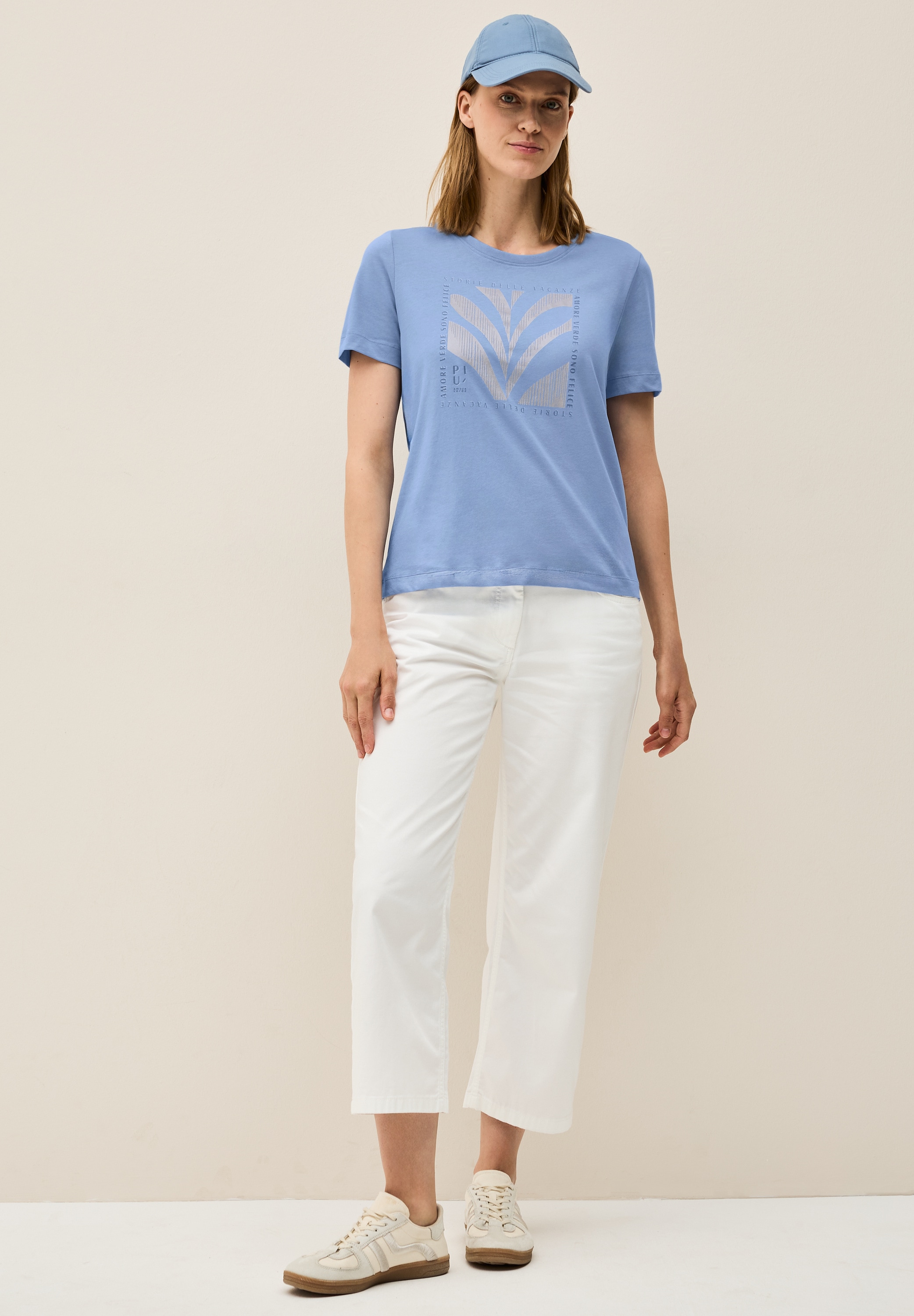 Cecil T-Shirt, aus reiner Baumwolle