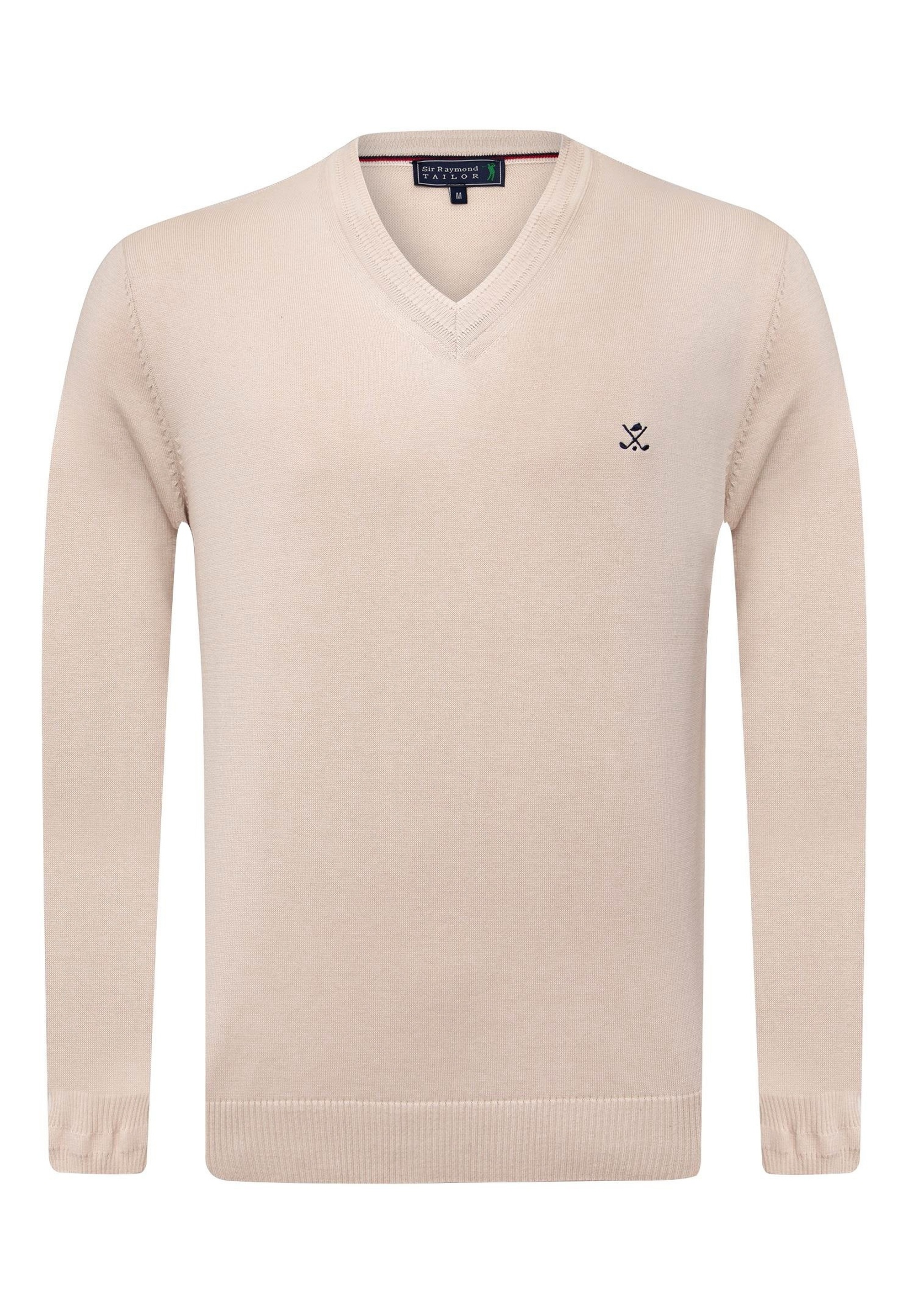SIR RAYMOND TAILOR Strickpullover »Los Angeles«, (1 tlg.), mit klassischem V-Ausschnitt