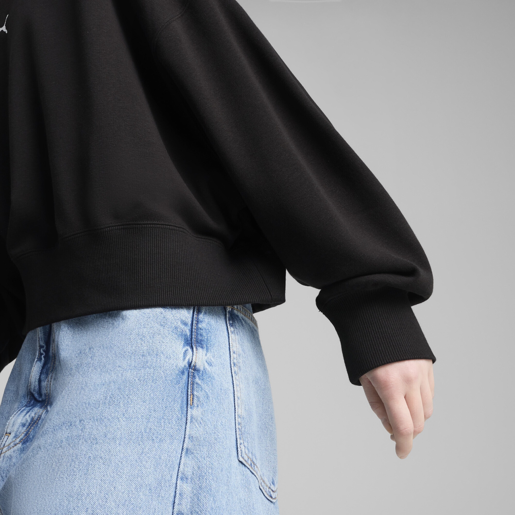 PUMA Sweatshirt »WARDROBE ESS Oversized-Crewneck Damen«