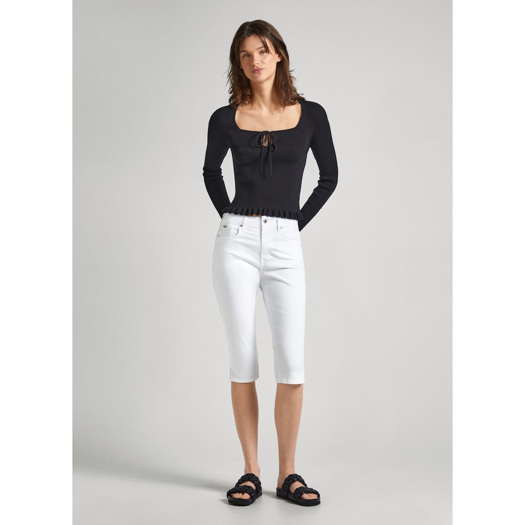 Pepe Jeans Caprijeans »SKINNY CROP«, mit kleinen Schlitzen