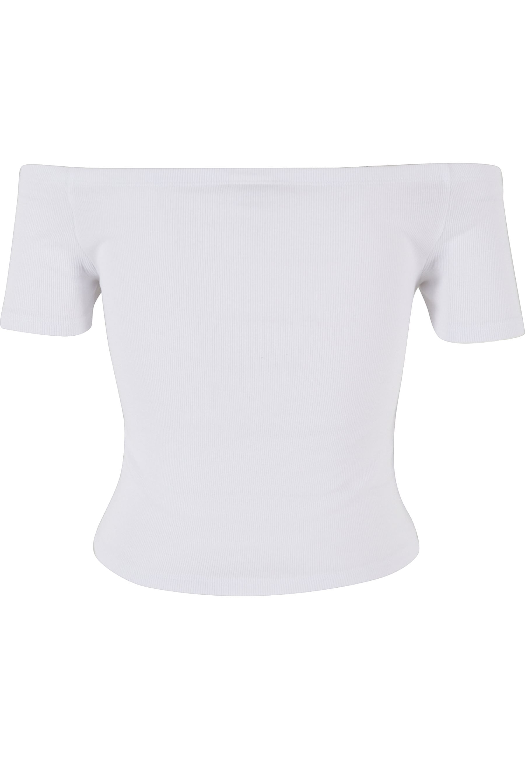 URBAN CLASSICS T-Shirt »Urban Classics Damen Ladies Organic Off Shoulder Rib Tee« 1 Stk.