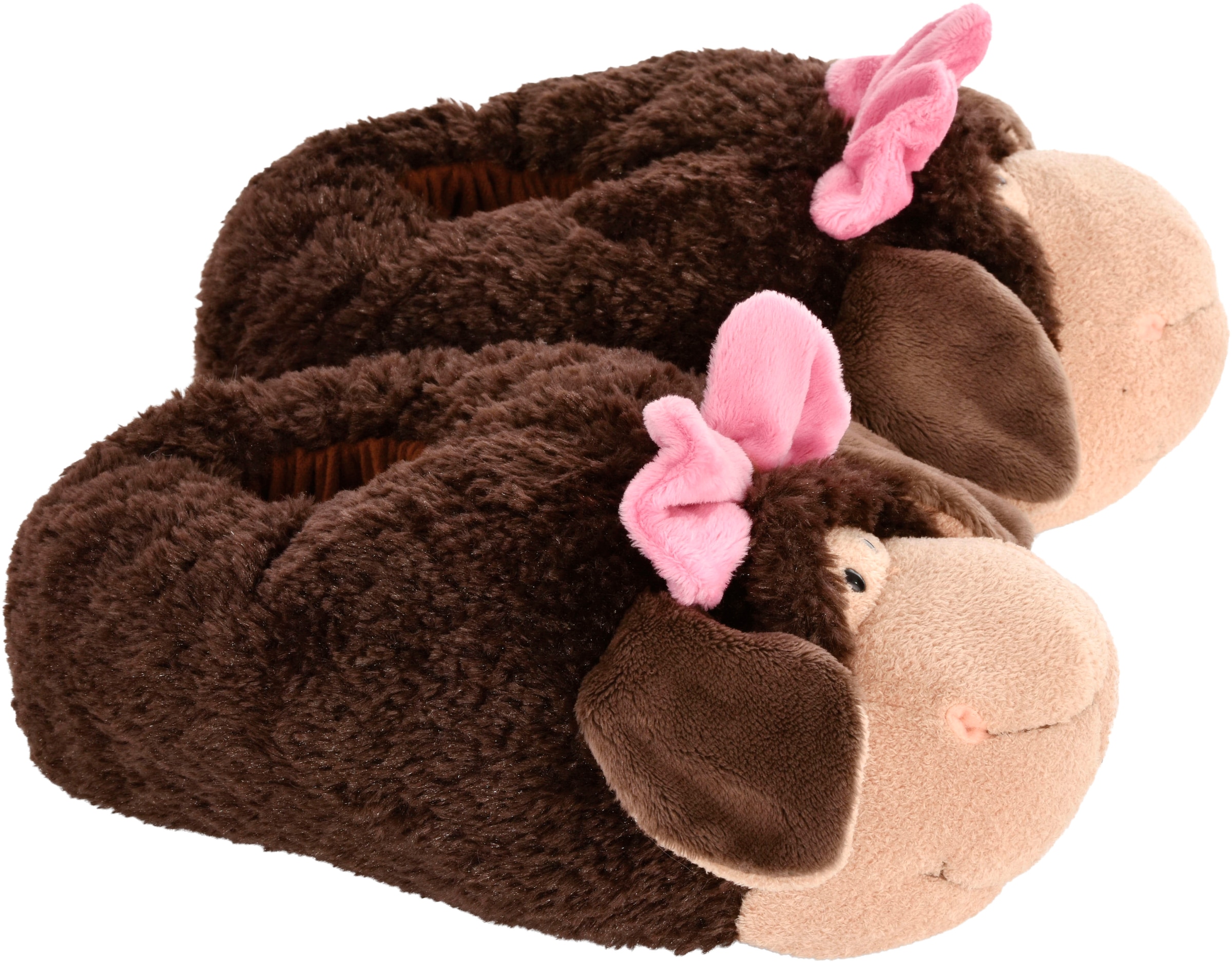 Nici Plüsch Hausschuhe »Jolly Coco figürlich, Größe 38-41 (L)«