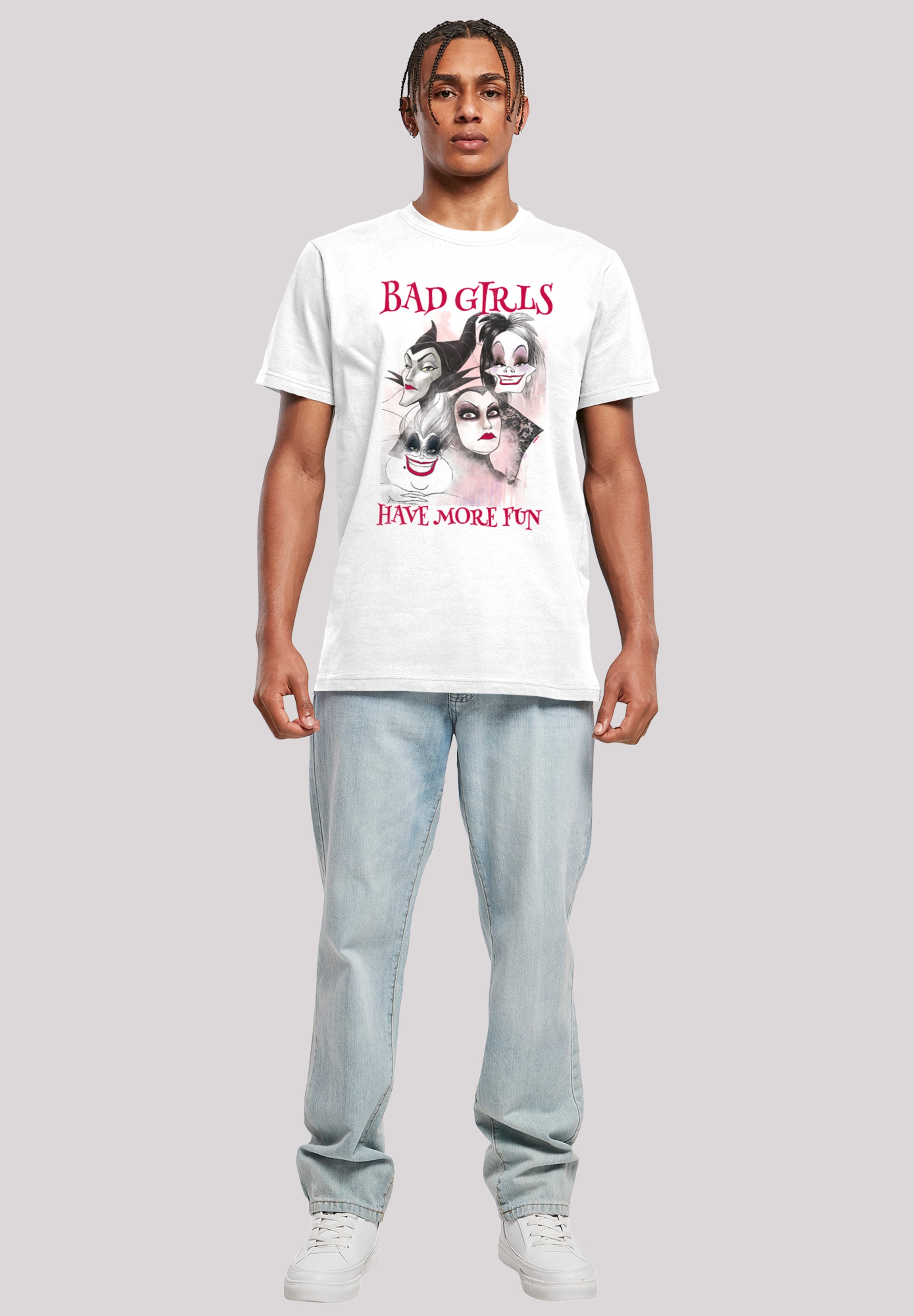 F4NT4STIC T-Shirt »Disney Bad Girls Have More Fun«, Herren,Premium Merch,Regular-Fit,Basic,Bedruckt