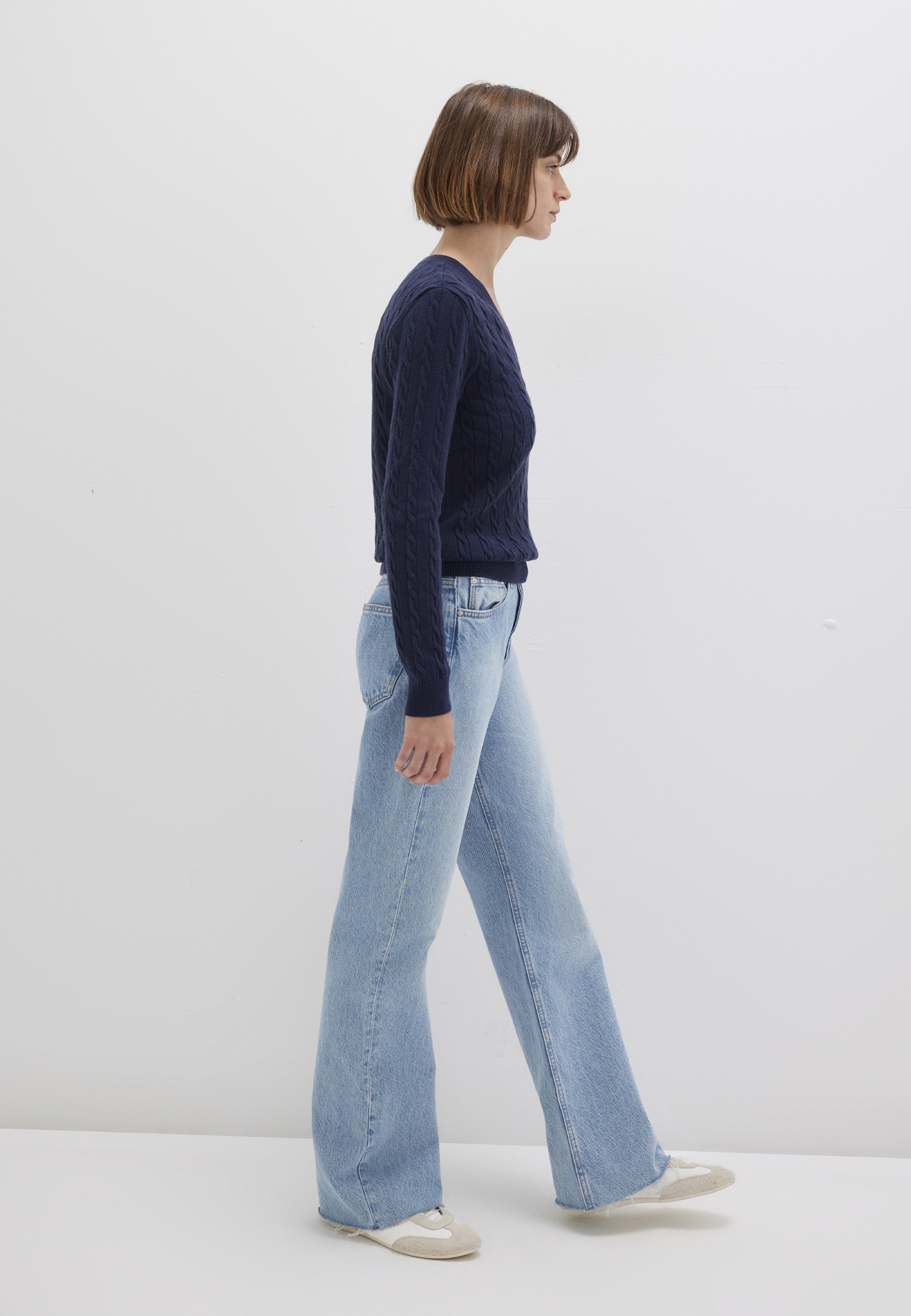 Mavi V-Ausschnitt-Pullover "V-NECK SWEATER" Pullover Feinstrick günstig online kaufen