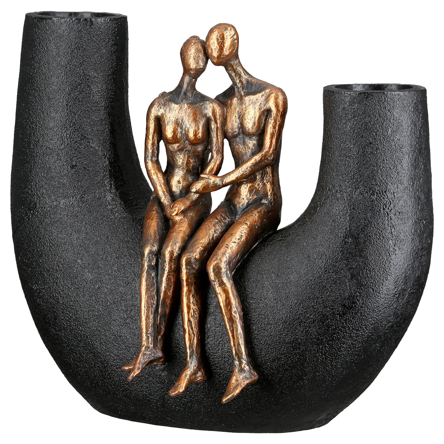 Casablanca by Gilde Tischvase "Vase Frau; Mann Movement schwarz H. 20,5 cm" günstig online kaufen