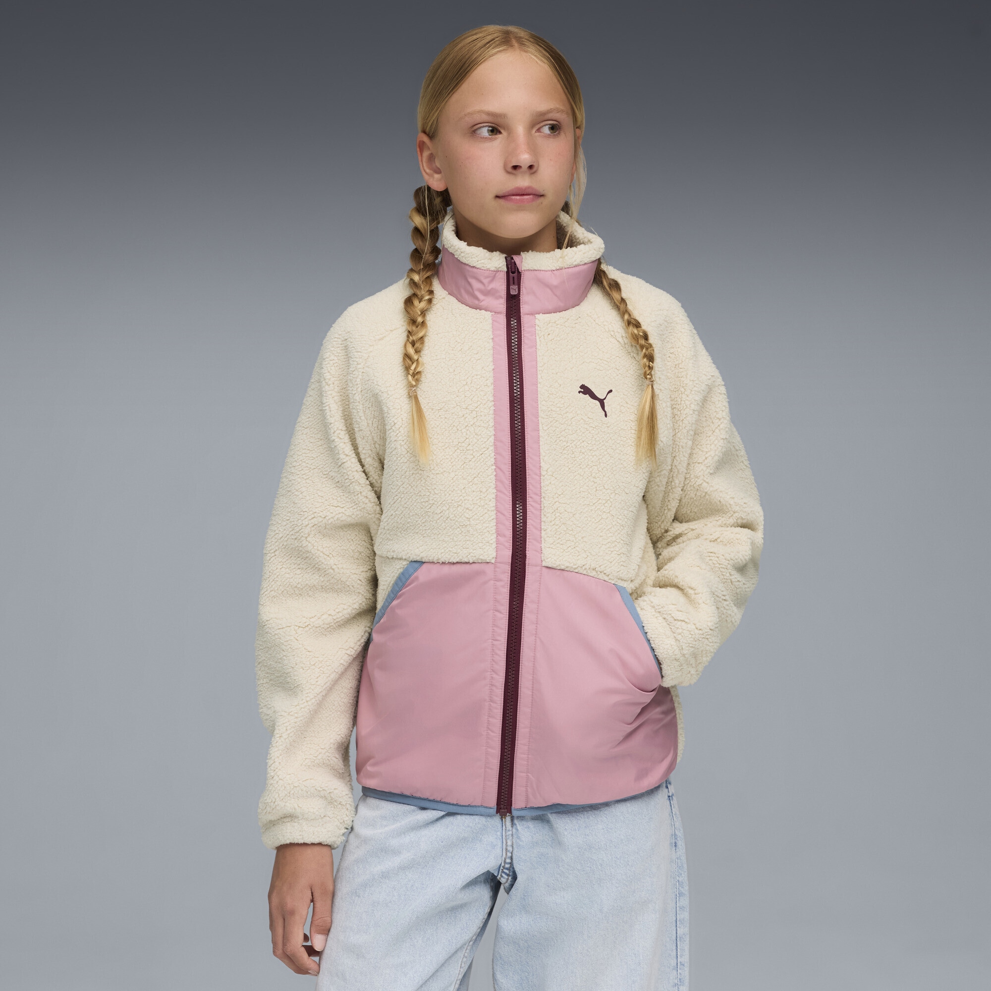 PUMA Funktionsweste »Hybrid Sherpa Jacke Jugendliche«