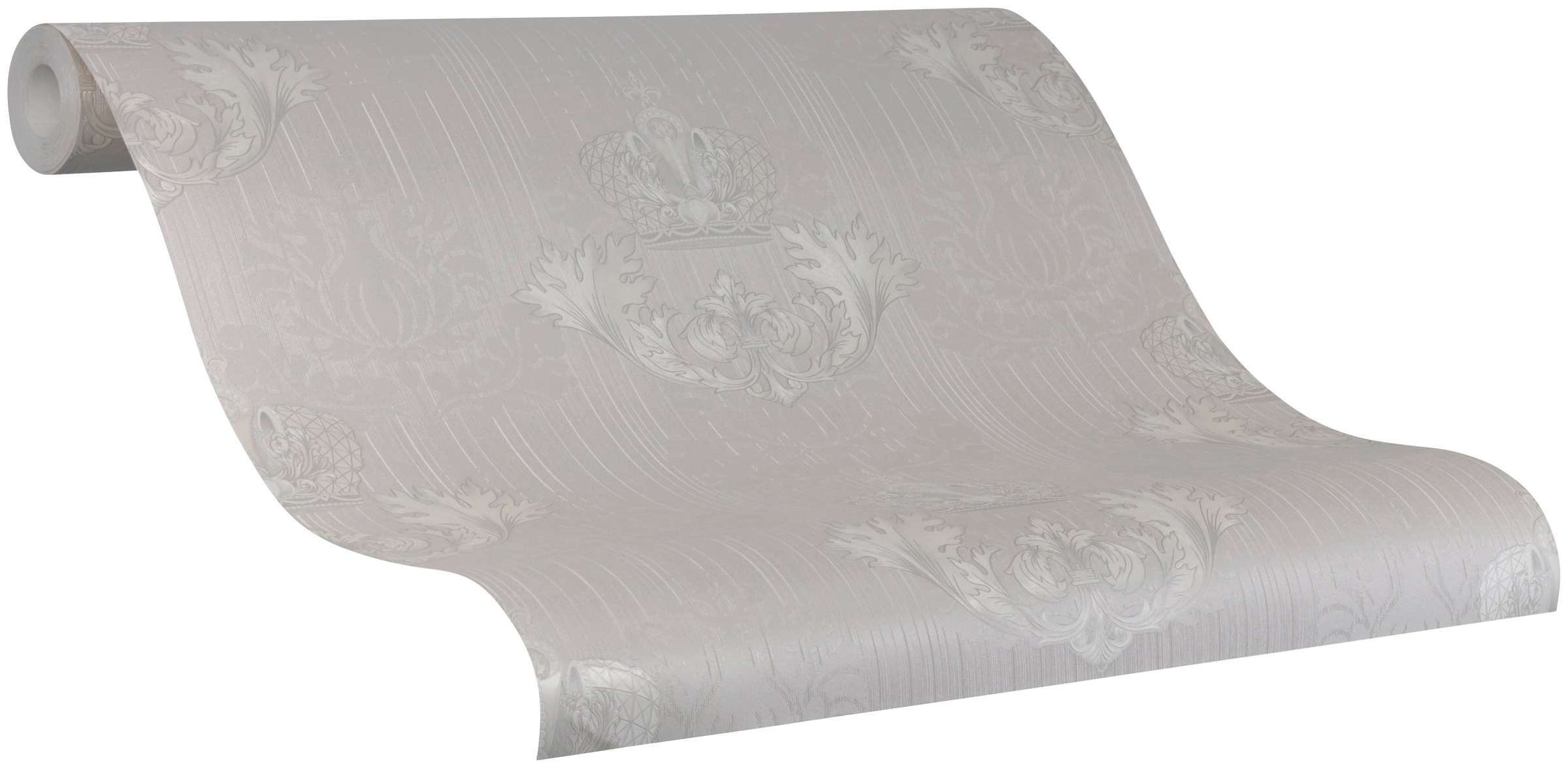 GLÖÖCKLER Vliestapete, B/L: 0,7m x 10,05m, Rollen: 1, grau, Wohnzimmer, Tapeten, moderne Tapete für Wohnzimmer Schlafzimmer Küche